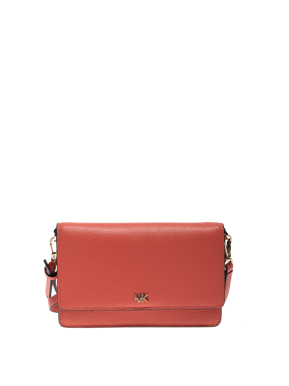 MICHAEL KORS: Michael mini leather clutch bag - Pink  Michael Kors  crossbody bags 32T8GF5C1L online at