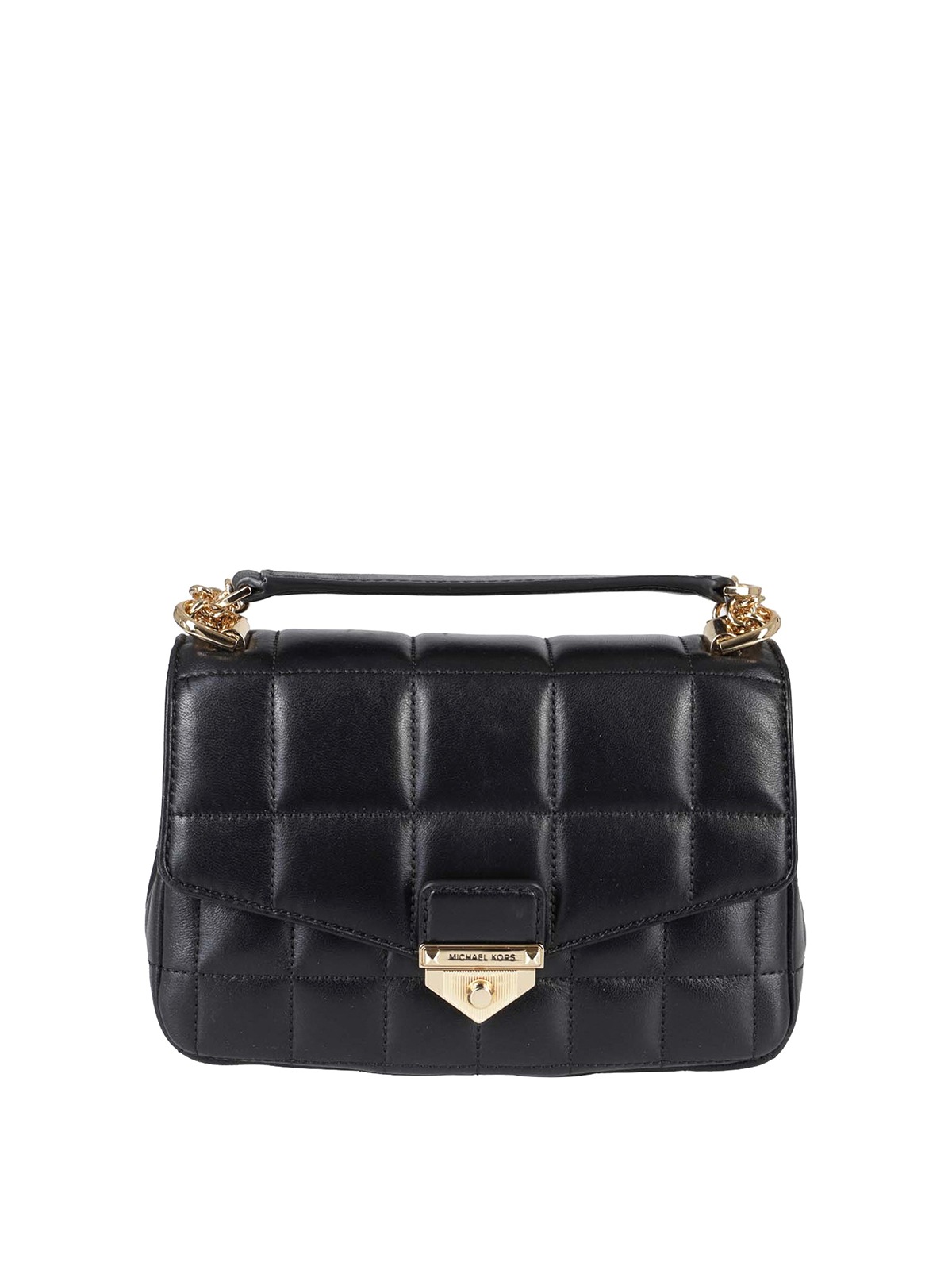 Shop Michael Kors Soho Small Quilted Bag In Black