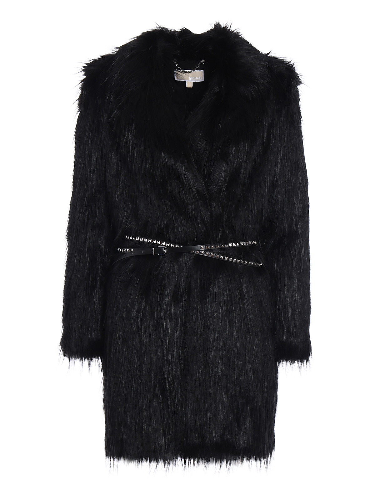 Michael kors white fur on sale coat