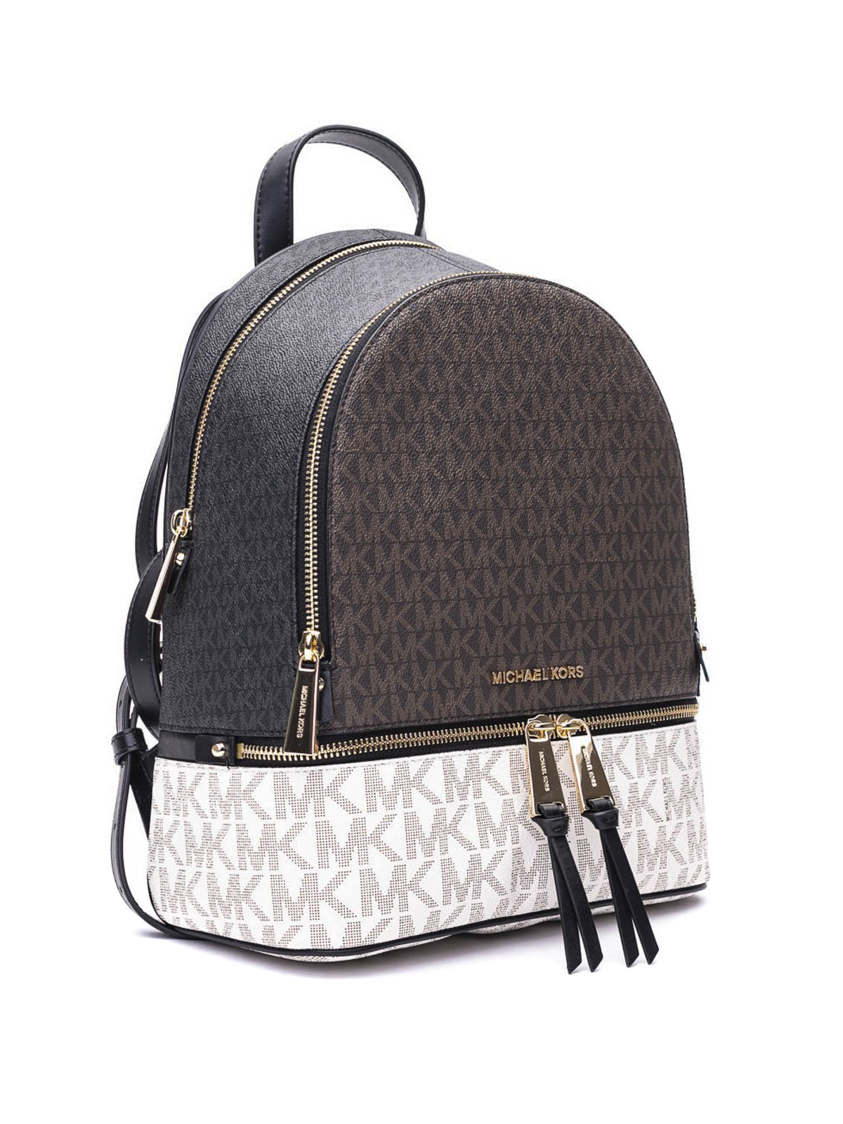 NWT MICHAEL KORS RHEA ZIP EXTRA SMALL LOGO MESSENGER BACKPACK 358   eBay