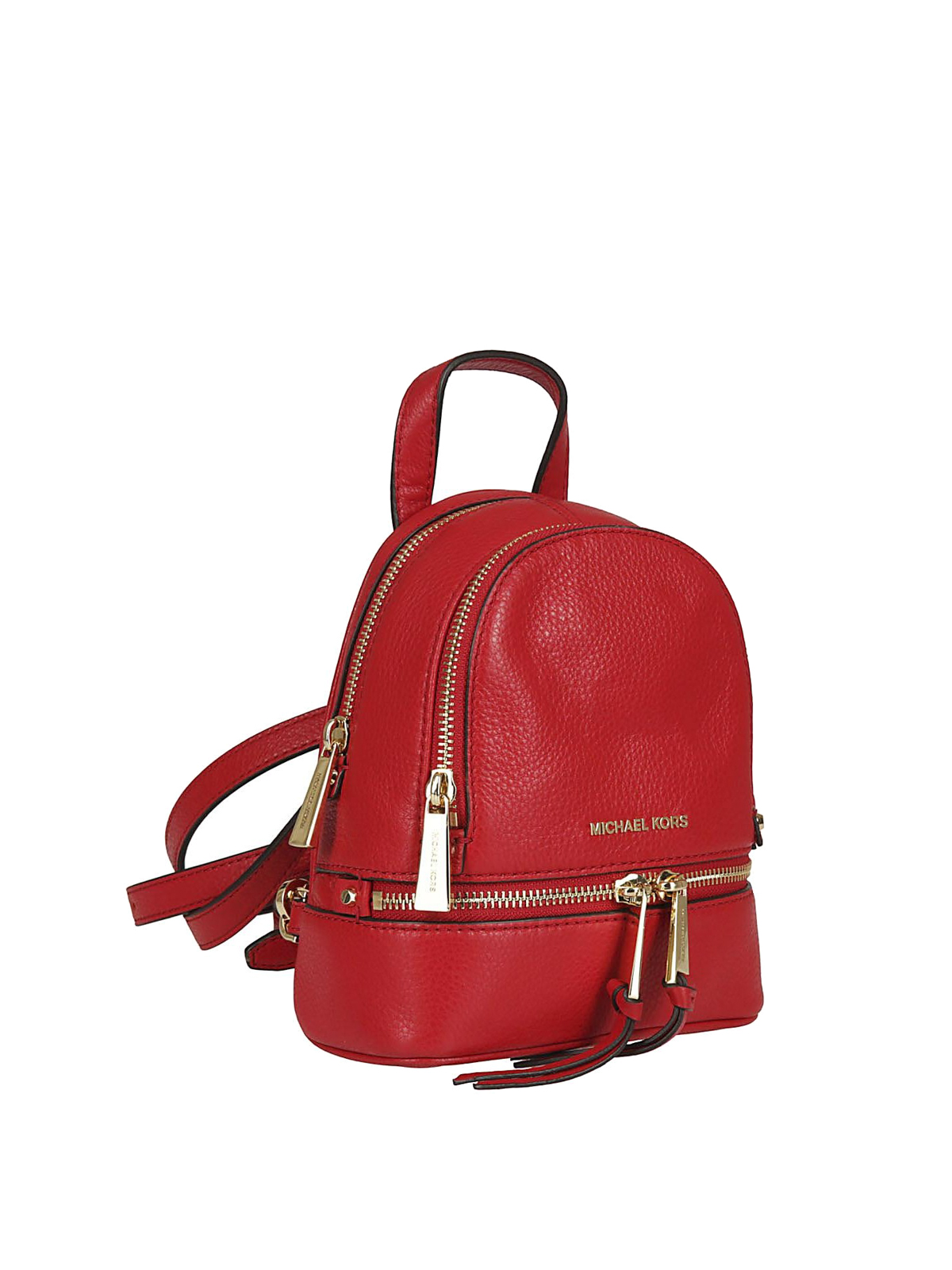 Rhea leather backpack Michael Kors Red in Leather  31314942