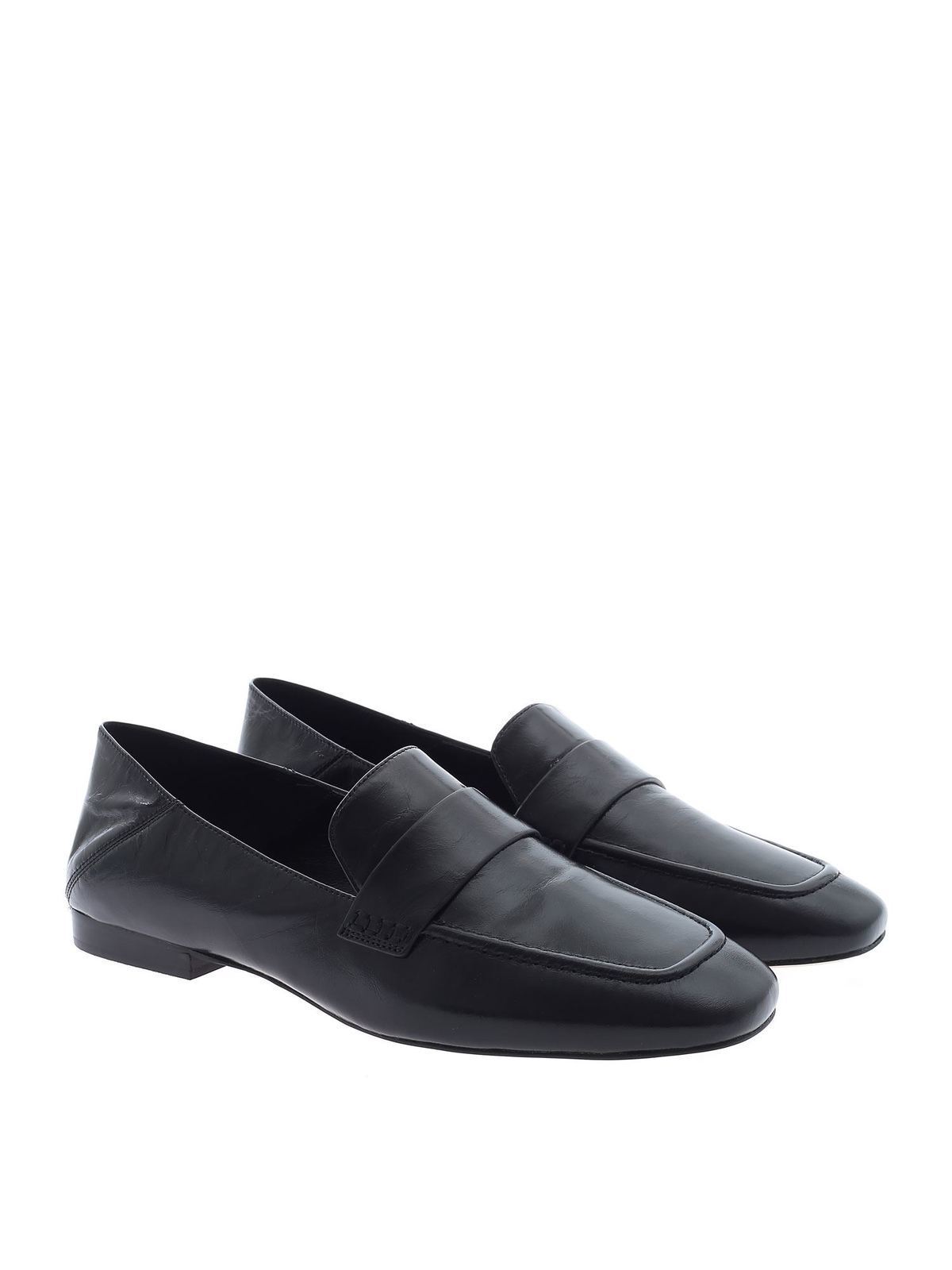 Emory crinkled sales leather loafer