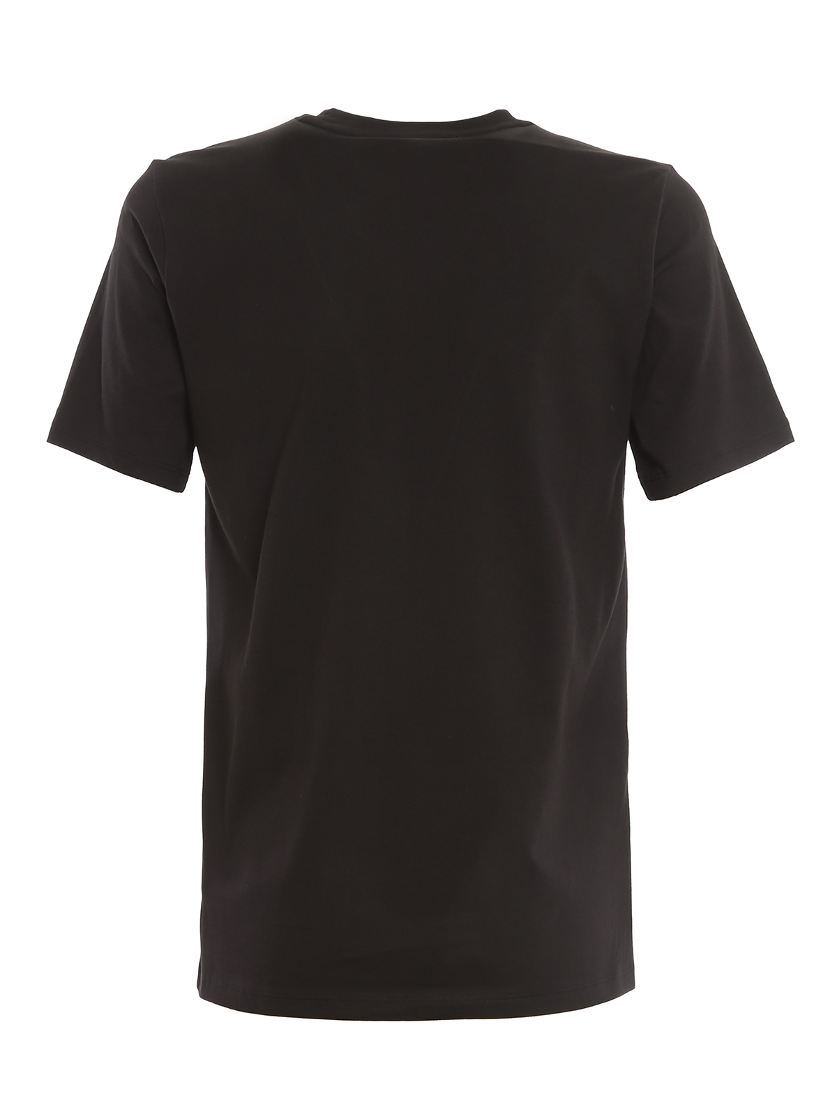 Tシャツ・カットソー VICTORIA BECKHAM Logo embroidery t-shirt Black Vetements Cotton quote T-shirt with embroidered logo