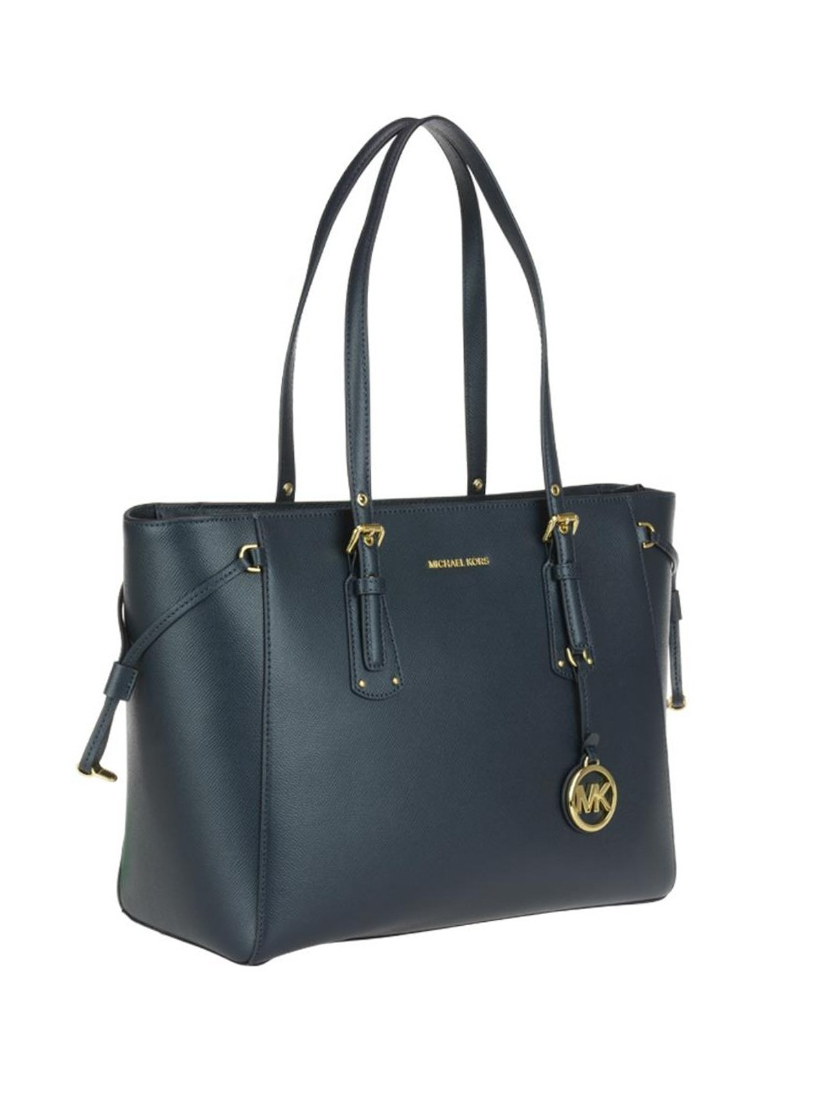 Totes bags Michael Kors - Voyager blue leather medium shopper