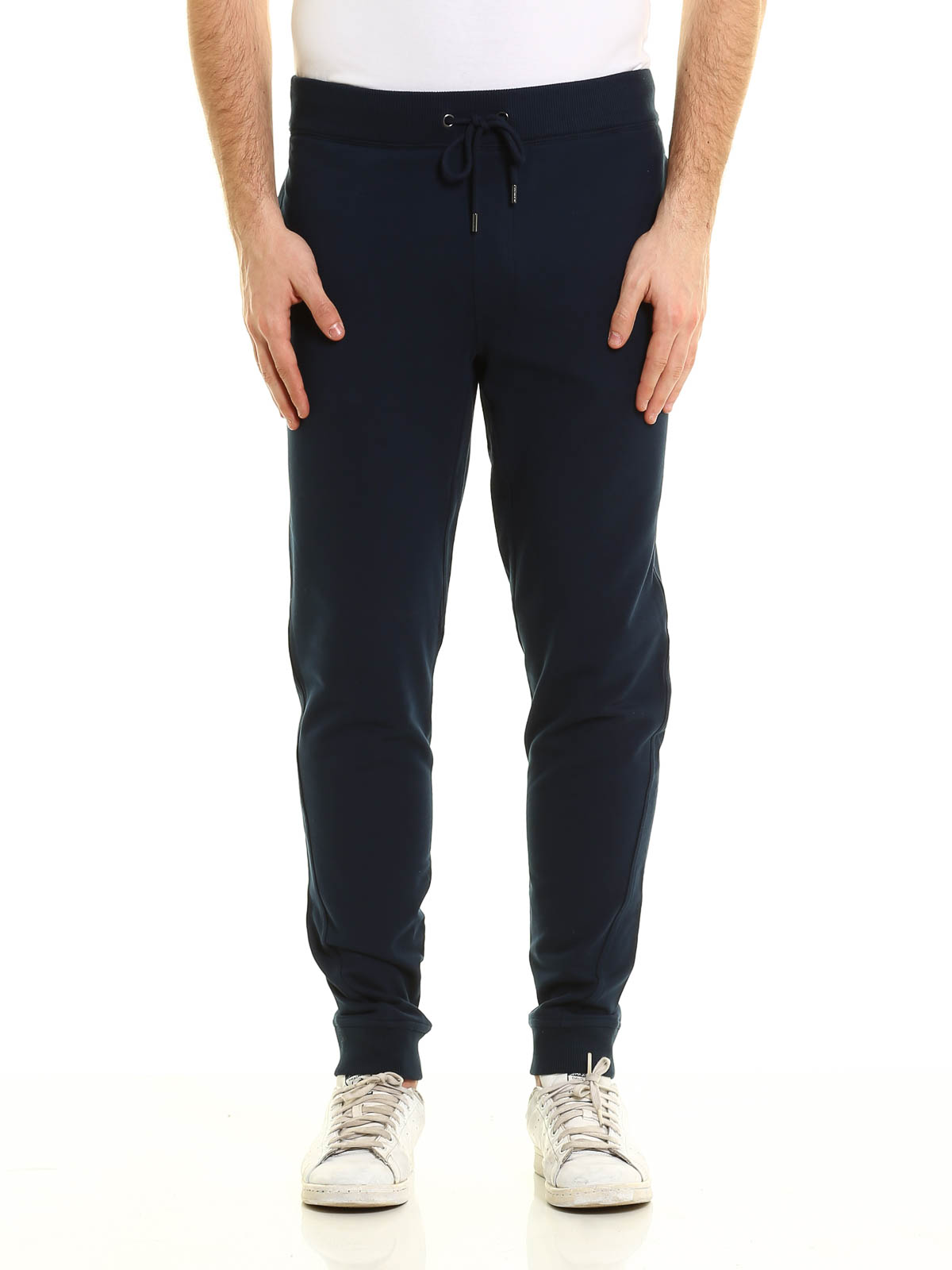 Michael Kors Cotton tracksuit pants Dark Blue CB95FM207T401