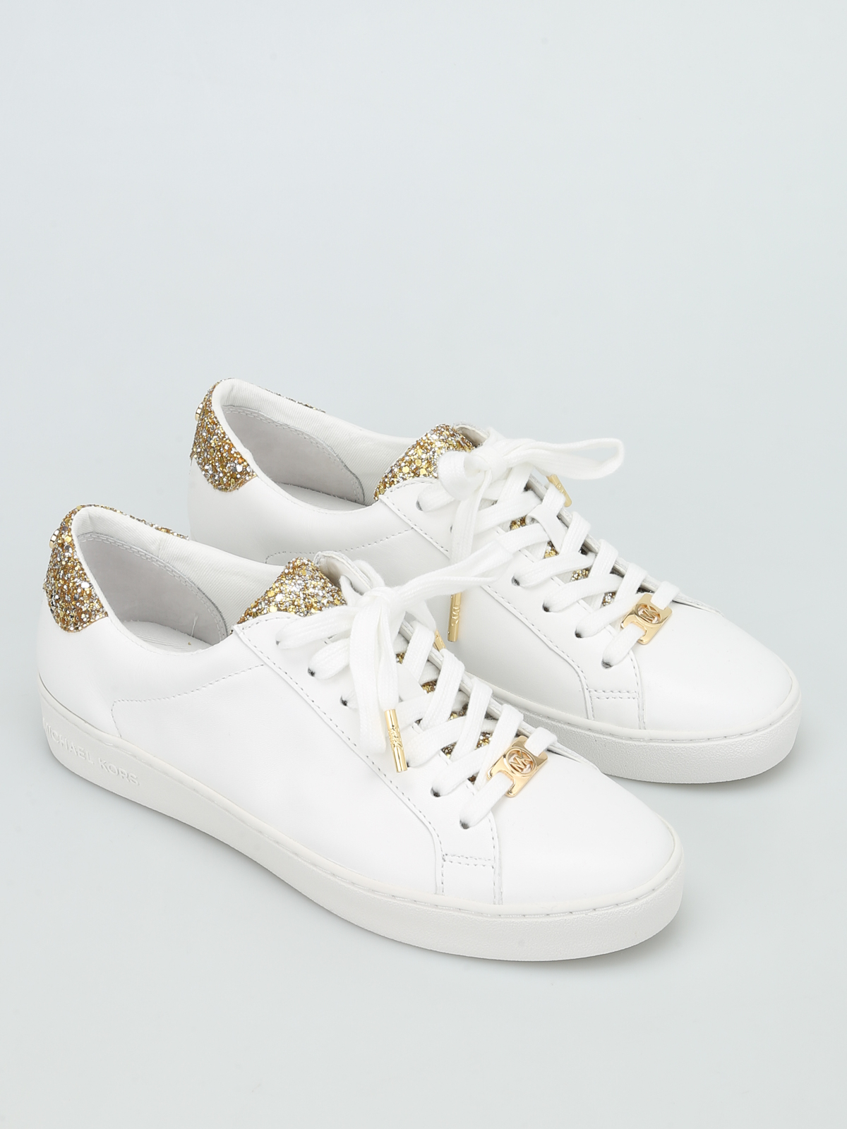 MICHAEL MICHAEL KORS IRVING LACE UP  White Womens Sneakers  YOOX