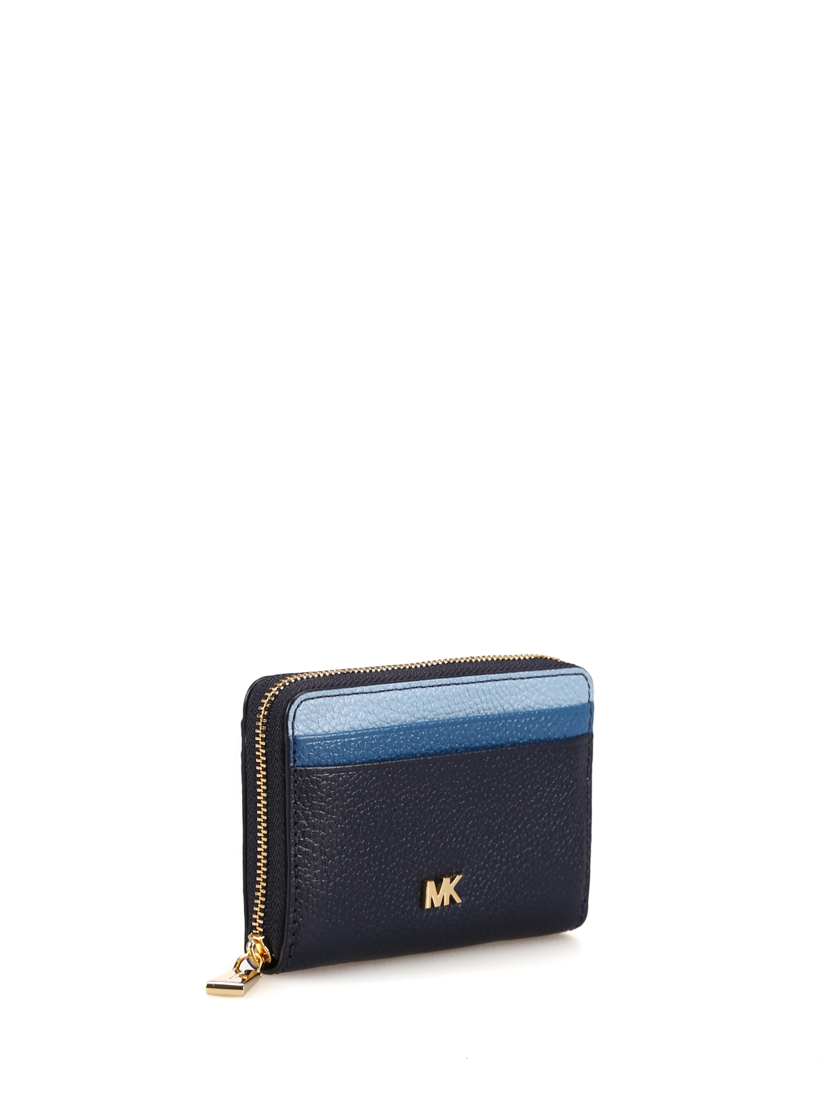 Wallets & purses Michael Kors - Money Pieces blue tone zipped wallet -  32F8GF6Z1T443