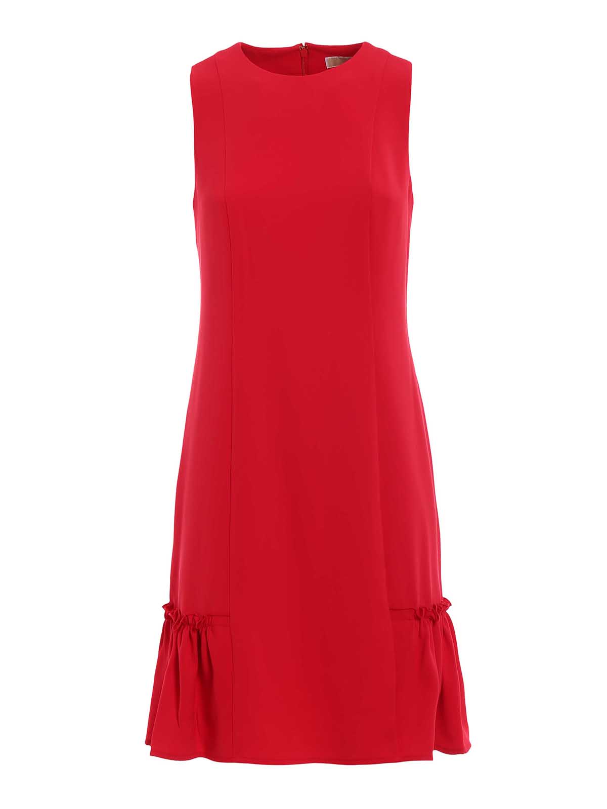 Michael Kors Ruched bottom A-line dress - Red|MS88XRS6BZ611
