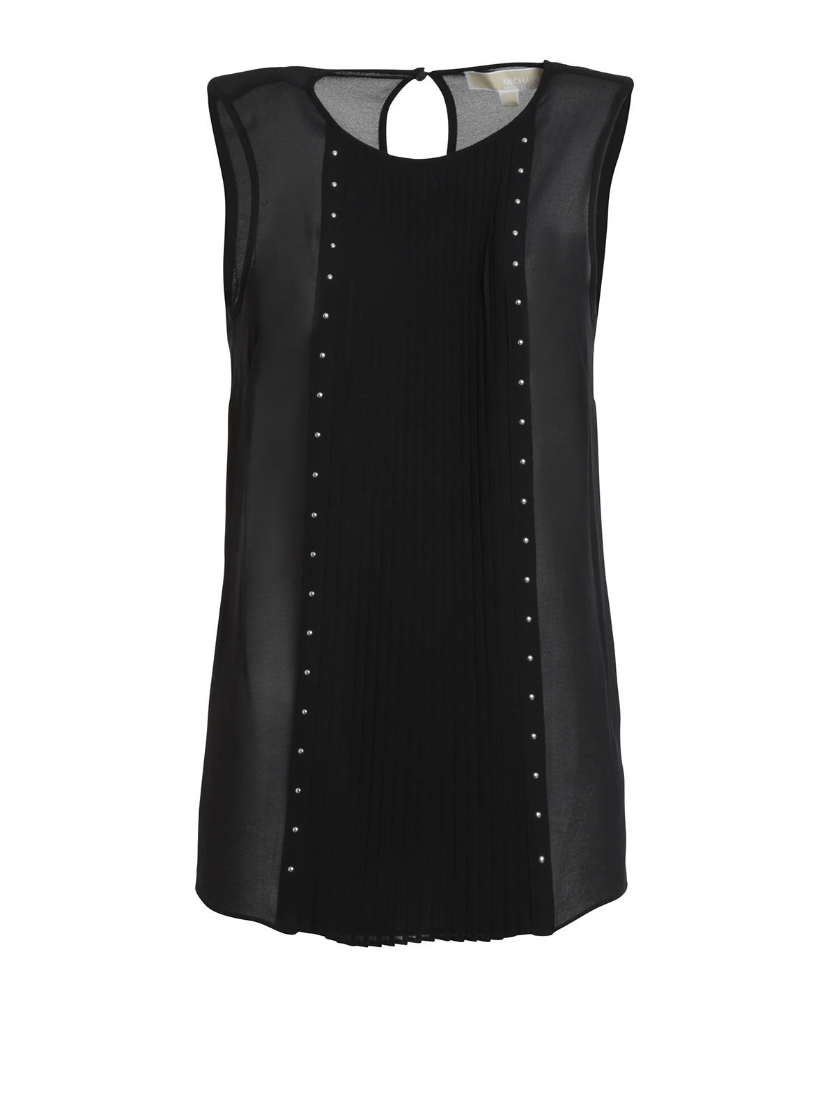 MICHAEL Michael Kors Studded Tank Top in Black