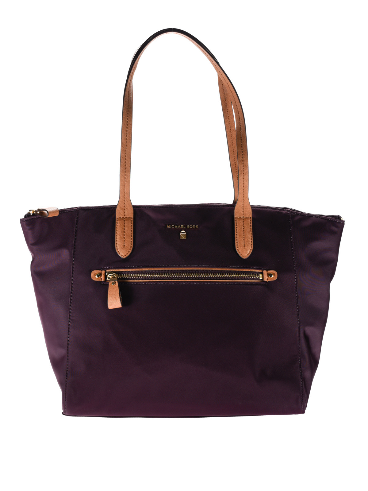 Totes bags Michael Kors Dark purple nylon top zip tote