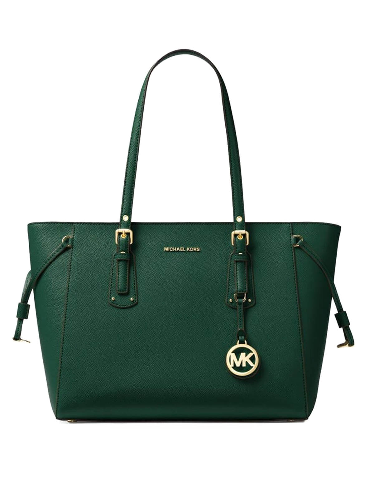 Michael Kors EMILIA 35H0GU5T9T Women's Leather Tote Bag Green BF558234 |  eBay