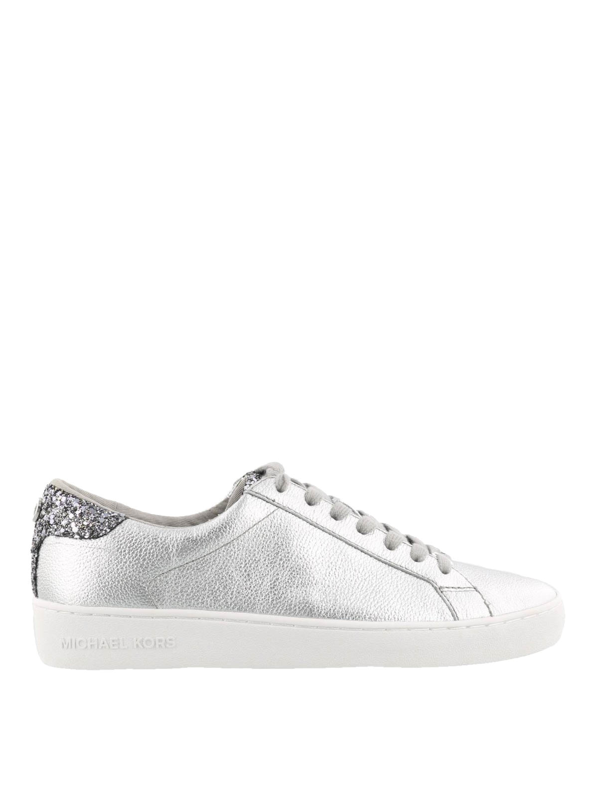 MK Michael Kors Sara Flex Kitten Silver Glitter Pumps Shoes New Box Womens  7  eBay
