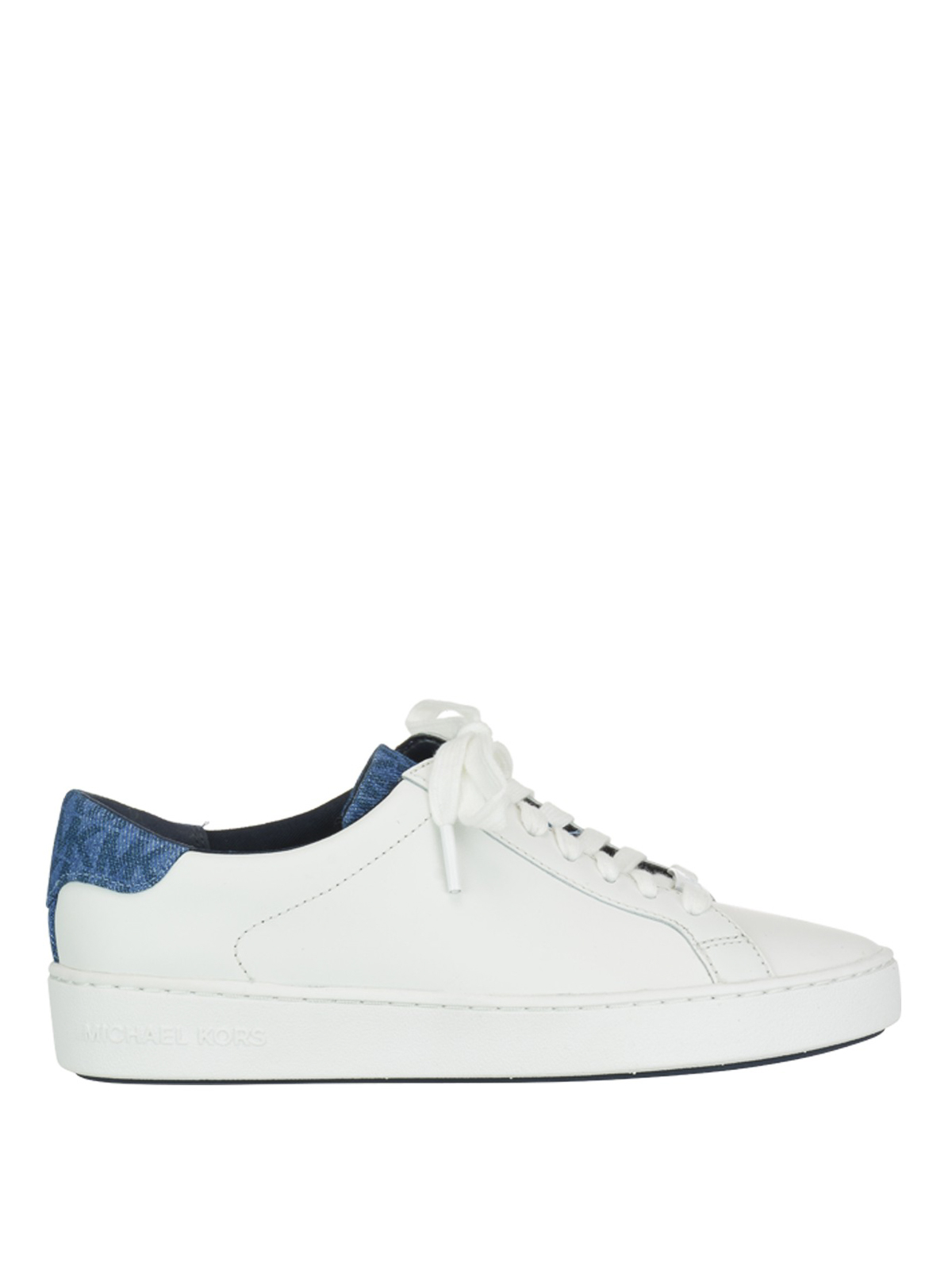 Tegenstander voldoende Druif Trainers Michael Kors - Irving white leather and denim sneakers -  43S9IRFS2L085