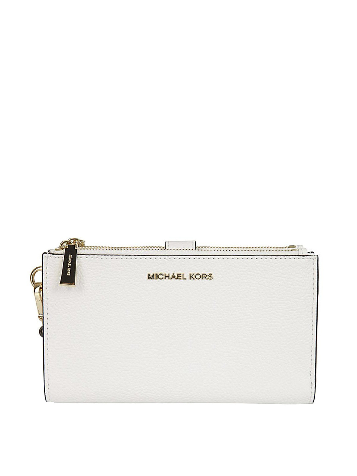 Michael Michael Kors Manhattan Leather Wallet In Optic White  ModeSens