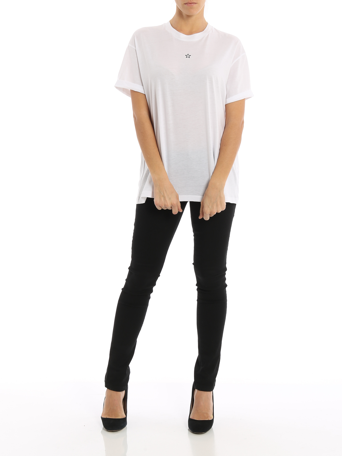 Shop Stella Mccartney Camiseta Blanca Para Mujer In Blanco