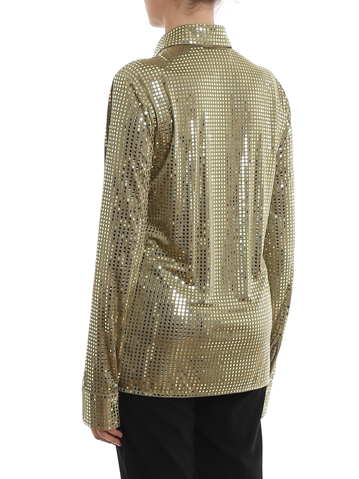 Bottega Veneta Mirror inserts shirt - Gold | 586976VA6Z02449