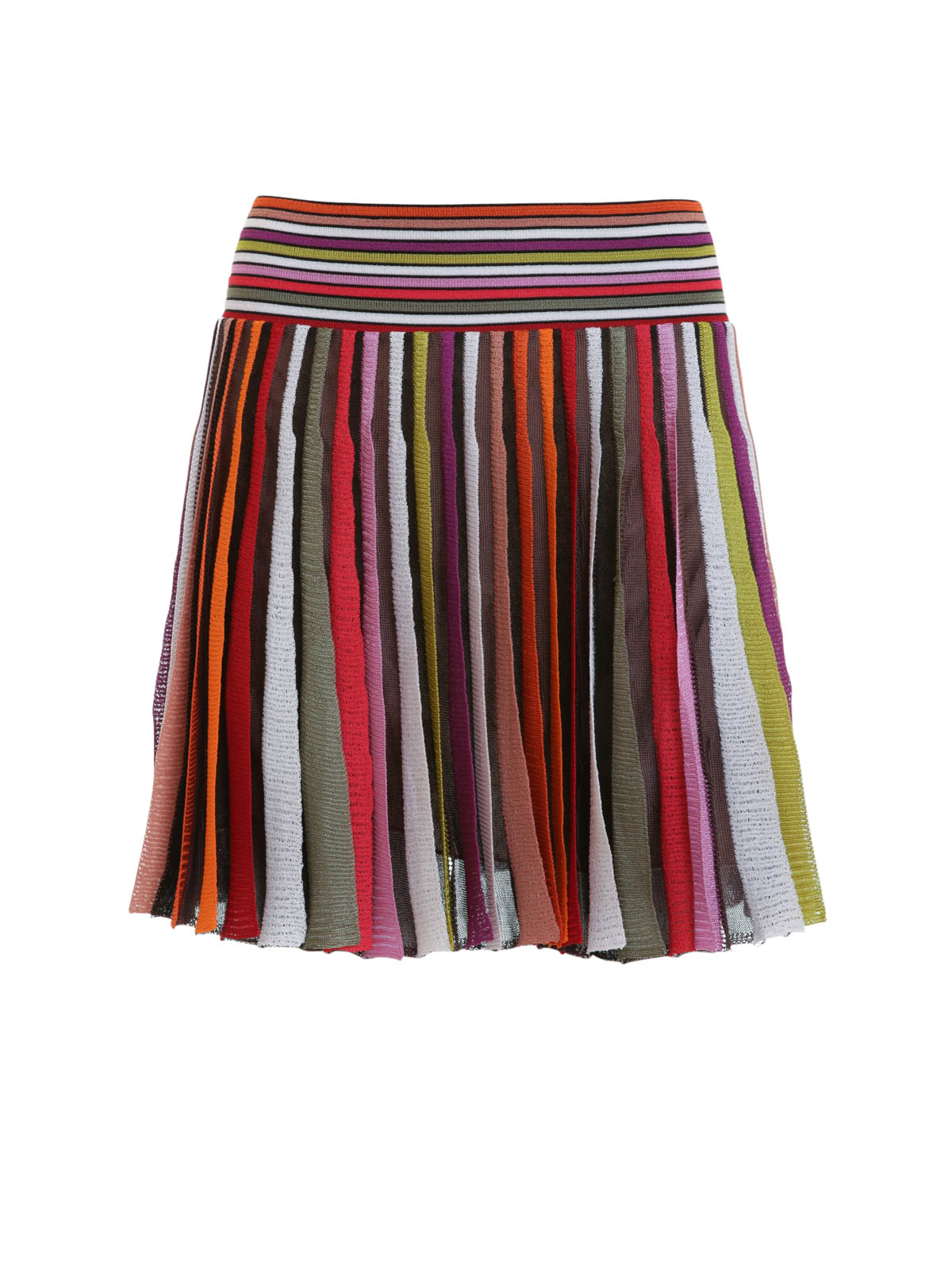Missoni Knitted pleated mini skirt - Multicolour | MD1946263681