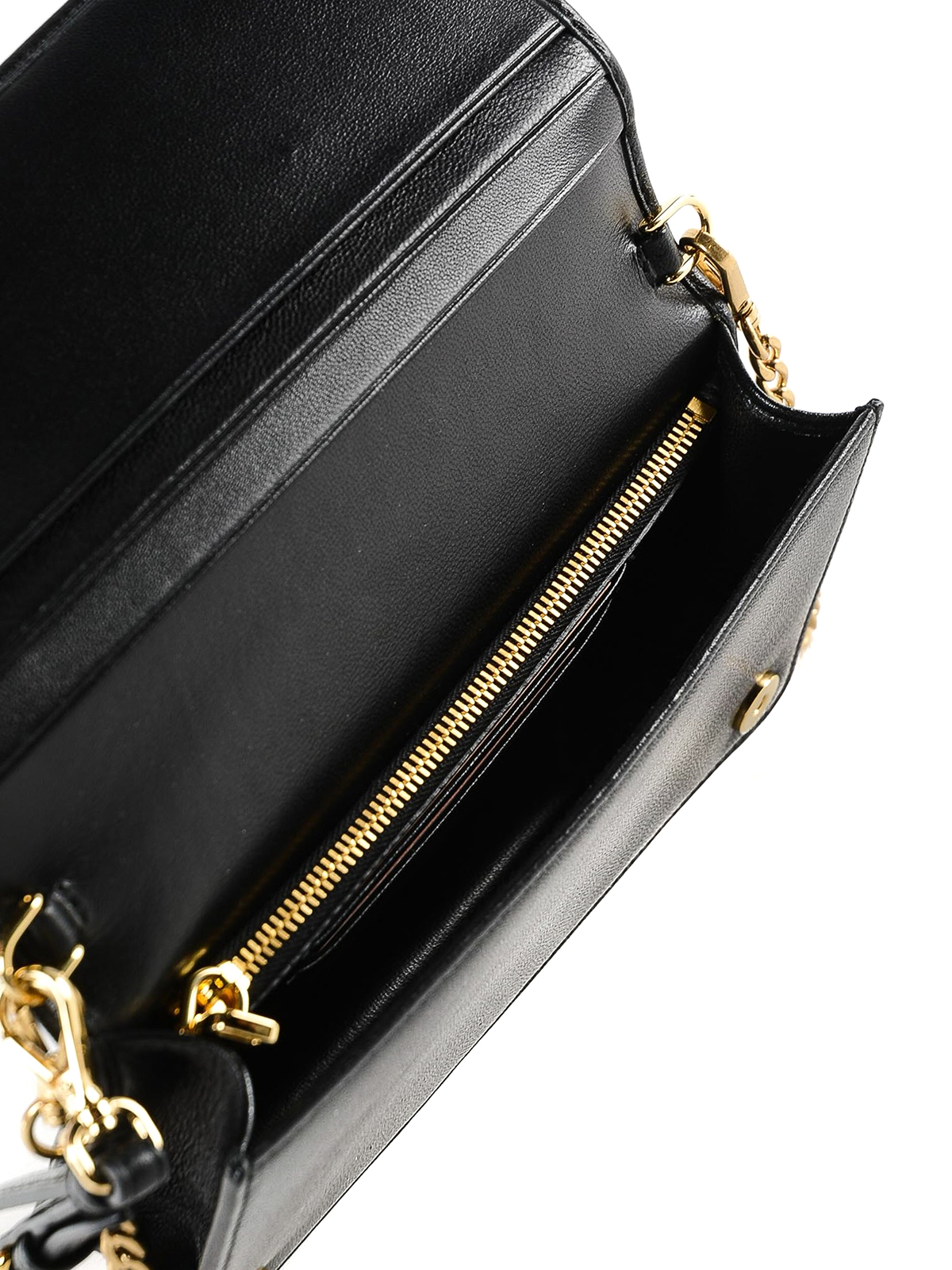 Matelasse Leather Crossbody Bag in Black - Miu Miu