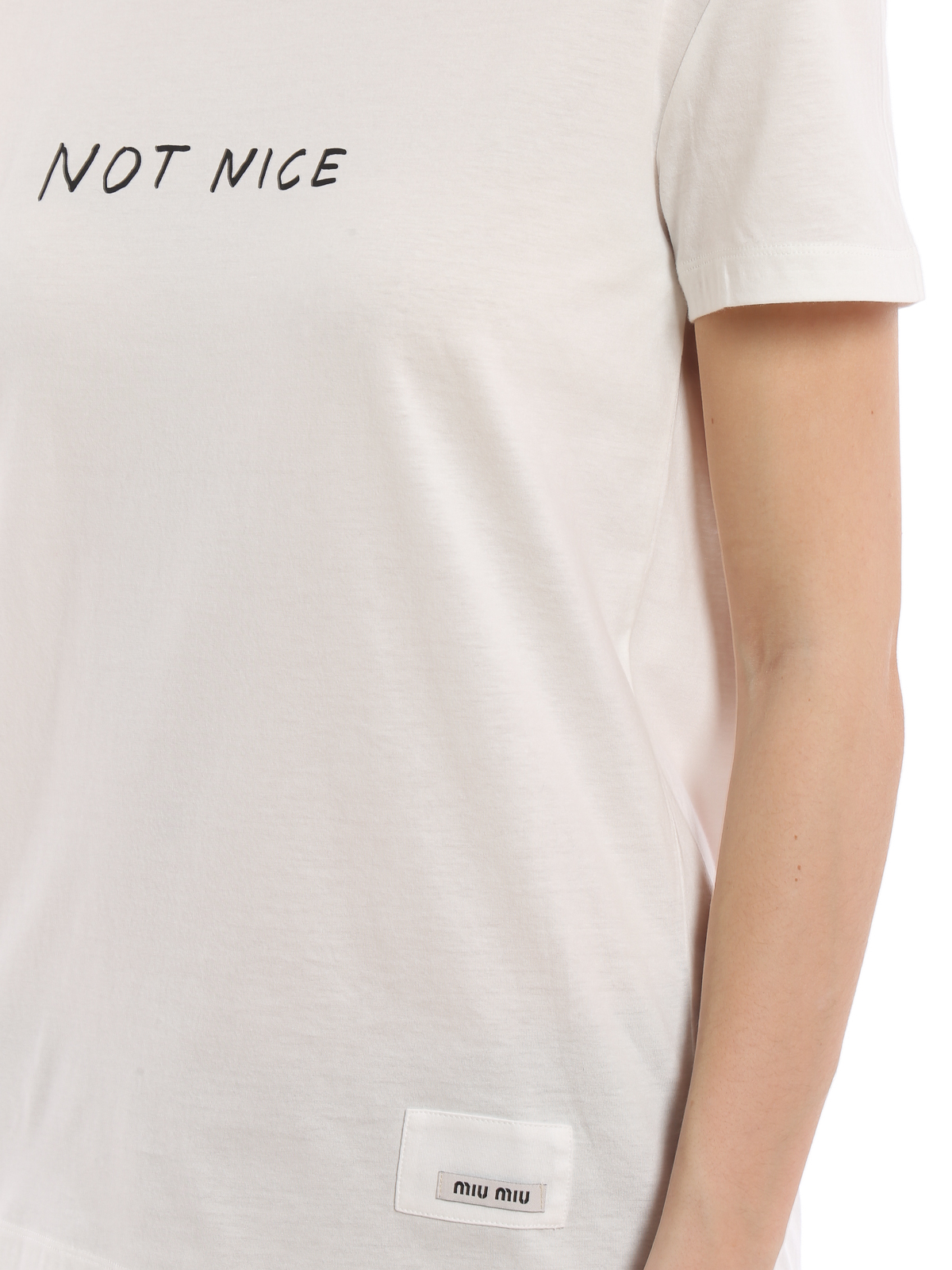 T-shirts Miu Not Nice T-shirt - MJN0781TIO009