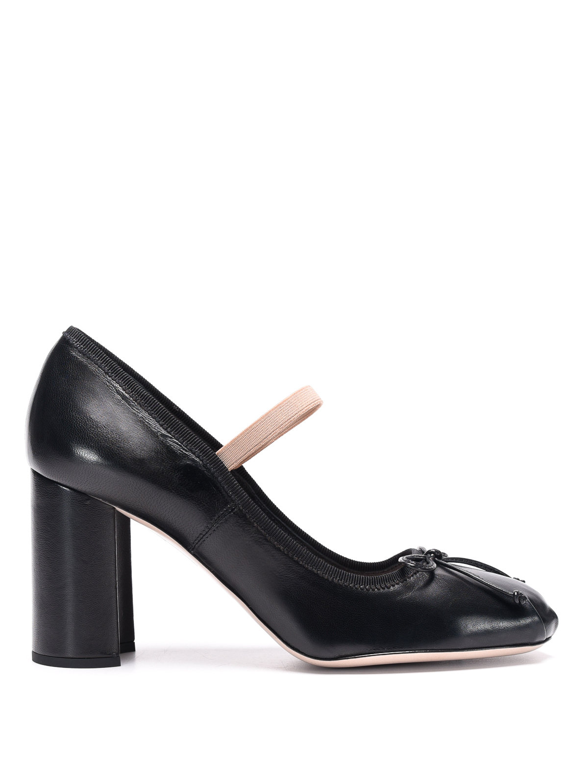Miu Miu Ribbon leather pumps - Black - Women | 5174ALZKF0002