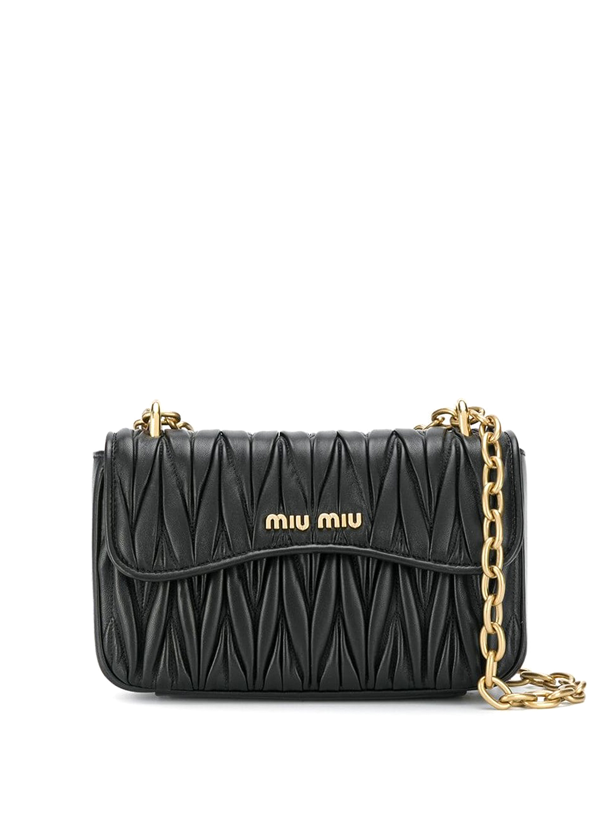 Miu Miu Leather Crossbody Bag - Black Crossbody Bags, Handbags
