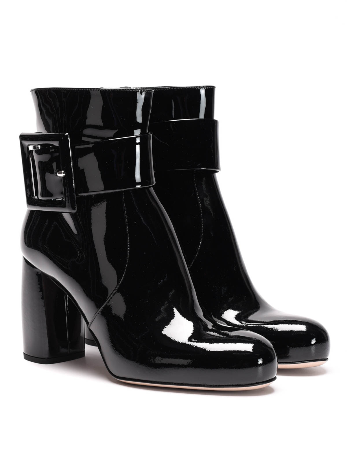 Miu Miu Patent leather ankle boots Black Women 5T557AXWZF0002