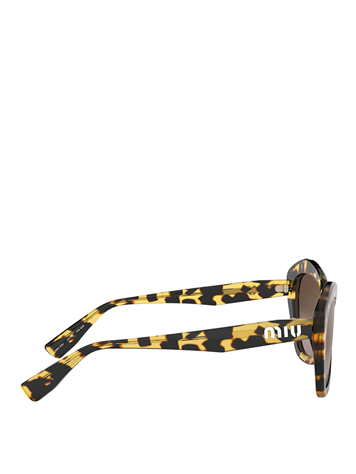 MIU MIU Yellow Transparent  Cat eye Sunglasses Miu Miu Eyewear Women main image 2