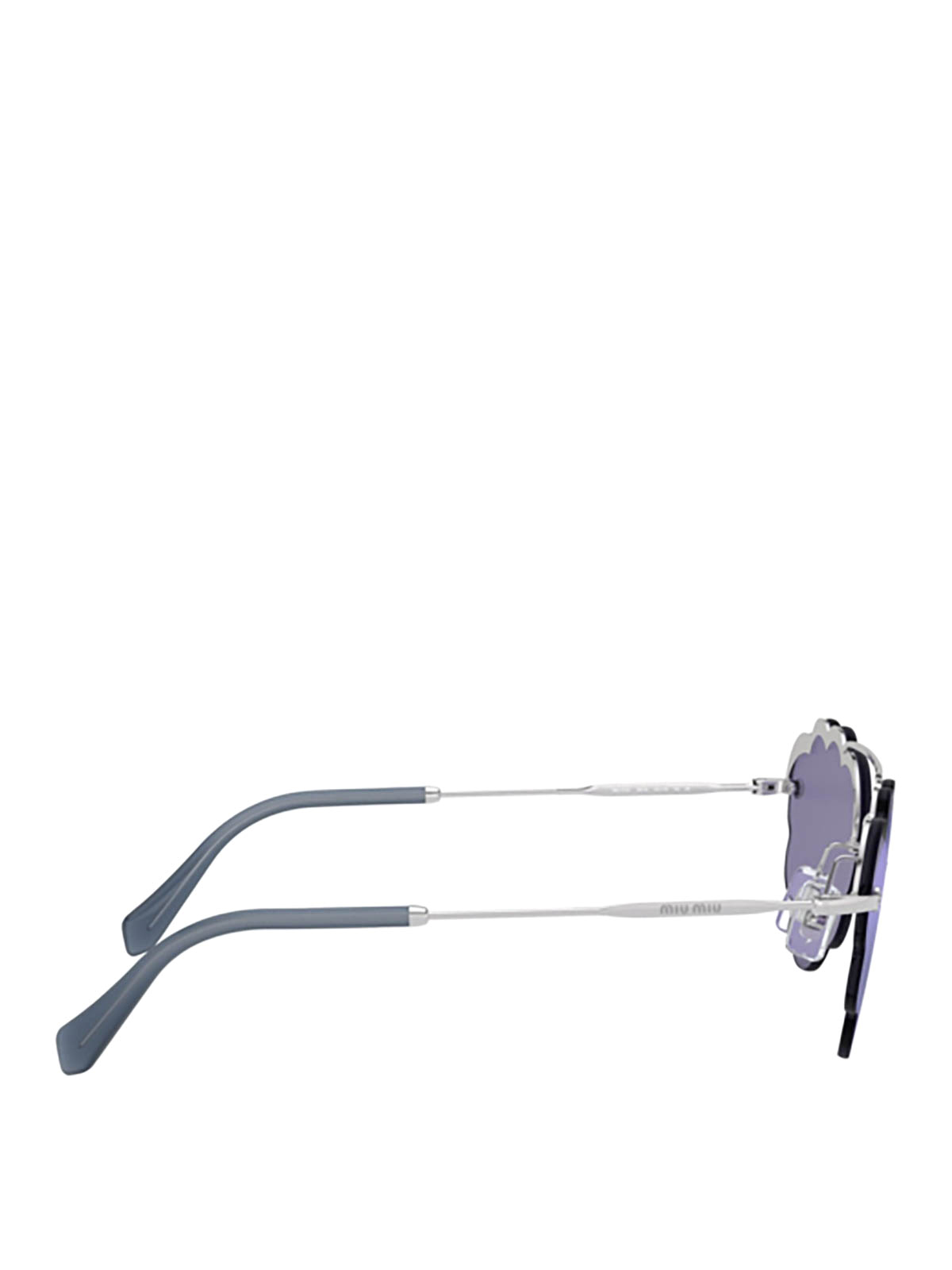 OUTLET MIU MIU MU 56U 1BC176 SILVER - Оптики Леонардо - Онлайн магазин за  очила