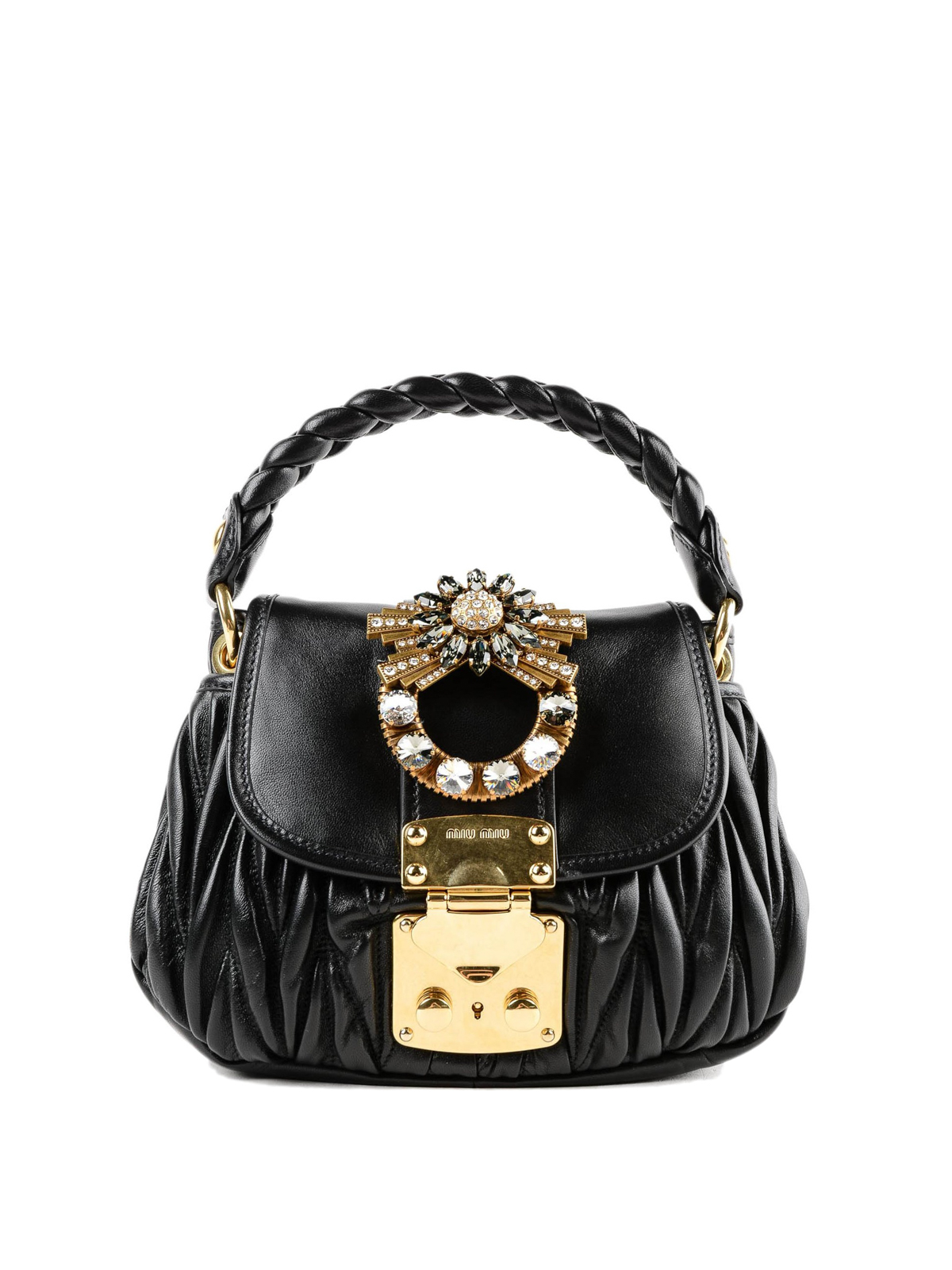 Shoulder bags Miu Miu - Coffer matelassé leather jewel handbag