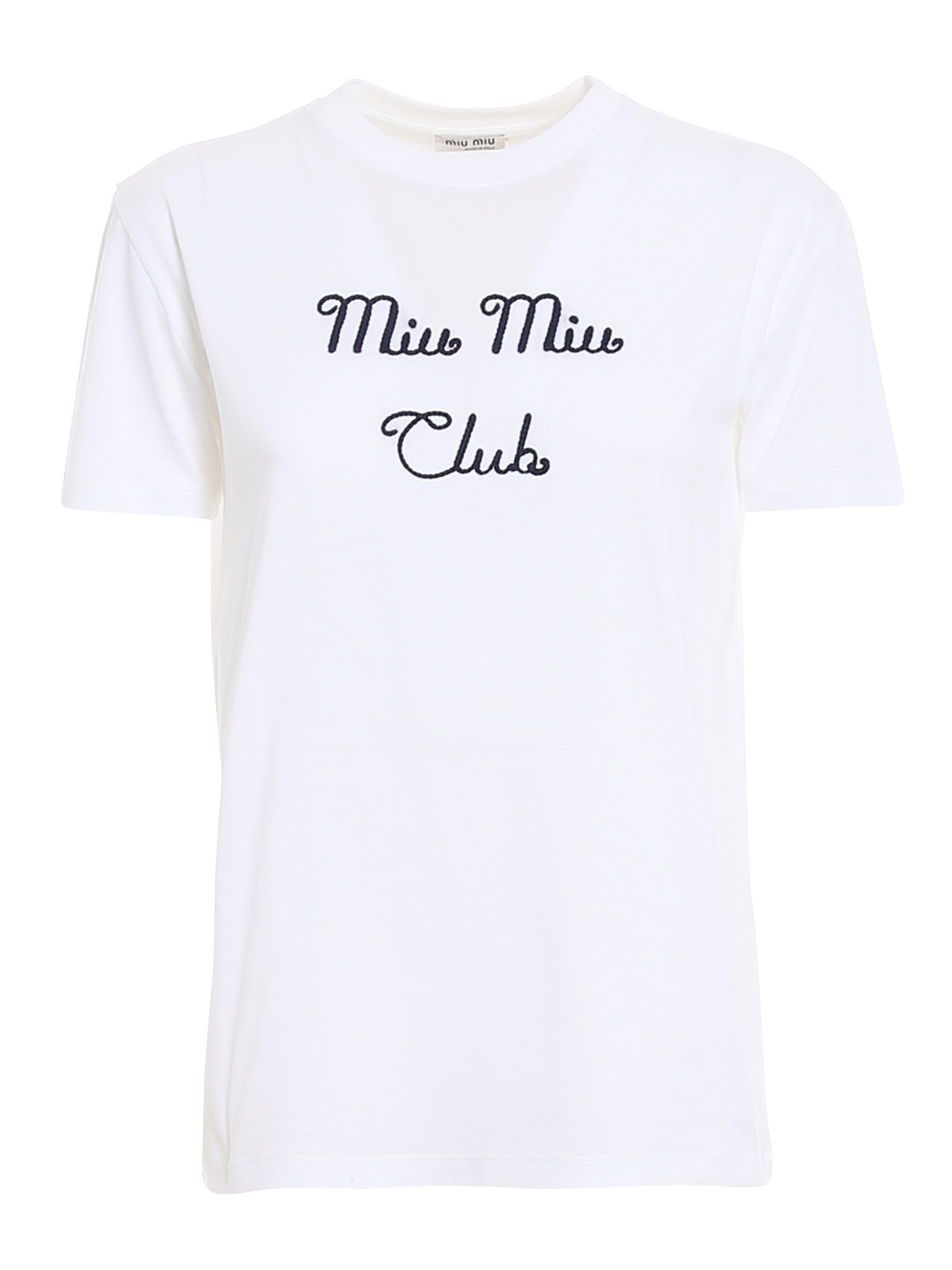 T-shirts Miu Miu - The Miu Miu Club cotton T-shirt - MJN2611TNIF0009