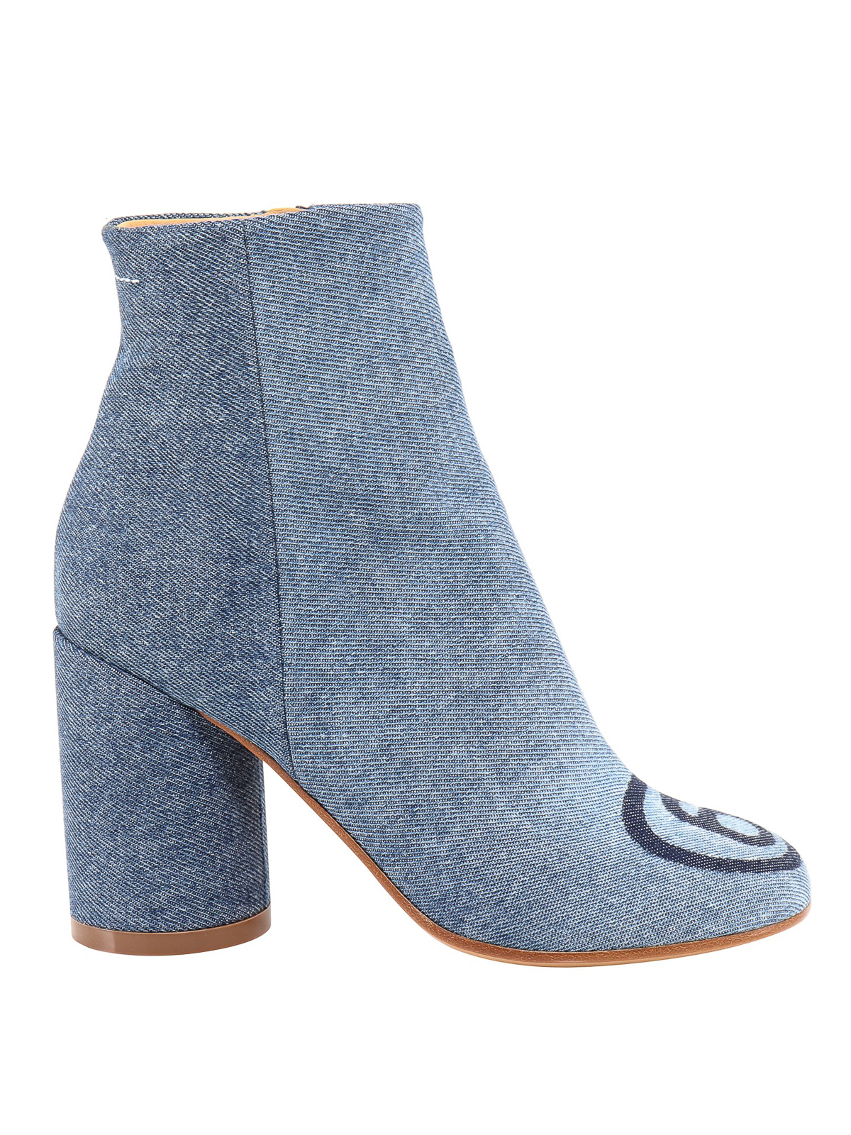 MM6 メゾンマルジェラ デニム アンクルブーツ 35 ブルー 6ロゴ 新品箱付 MM6 Maison Margiela Denim ankle boots - Blue