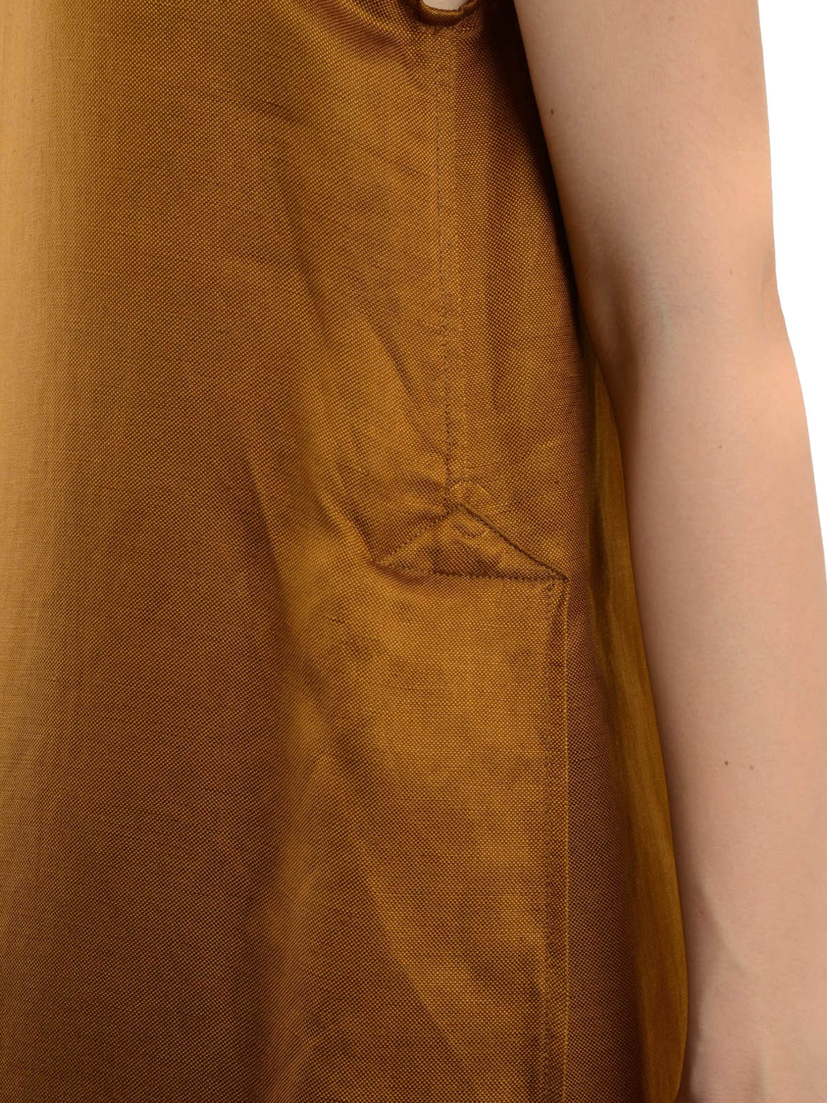 MM6 Maison Margiela A-line linen blend dress|S32CT0759S44819159