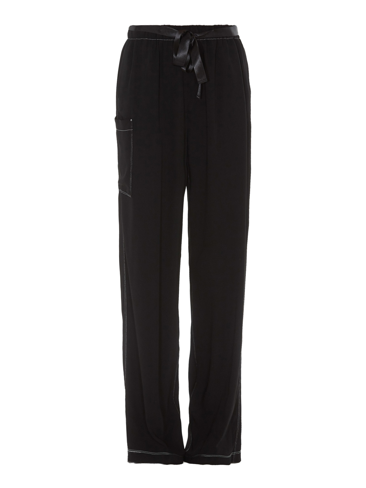 Casual trousers MM6 Maison Margiela - Satin drawstring trousers