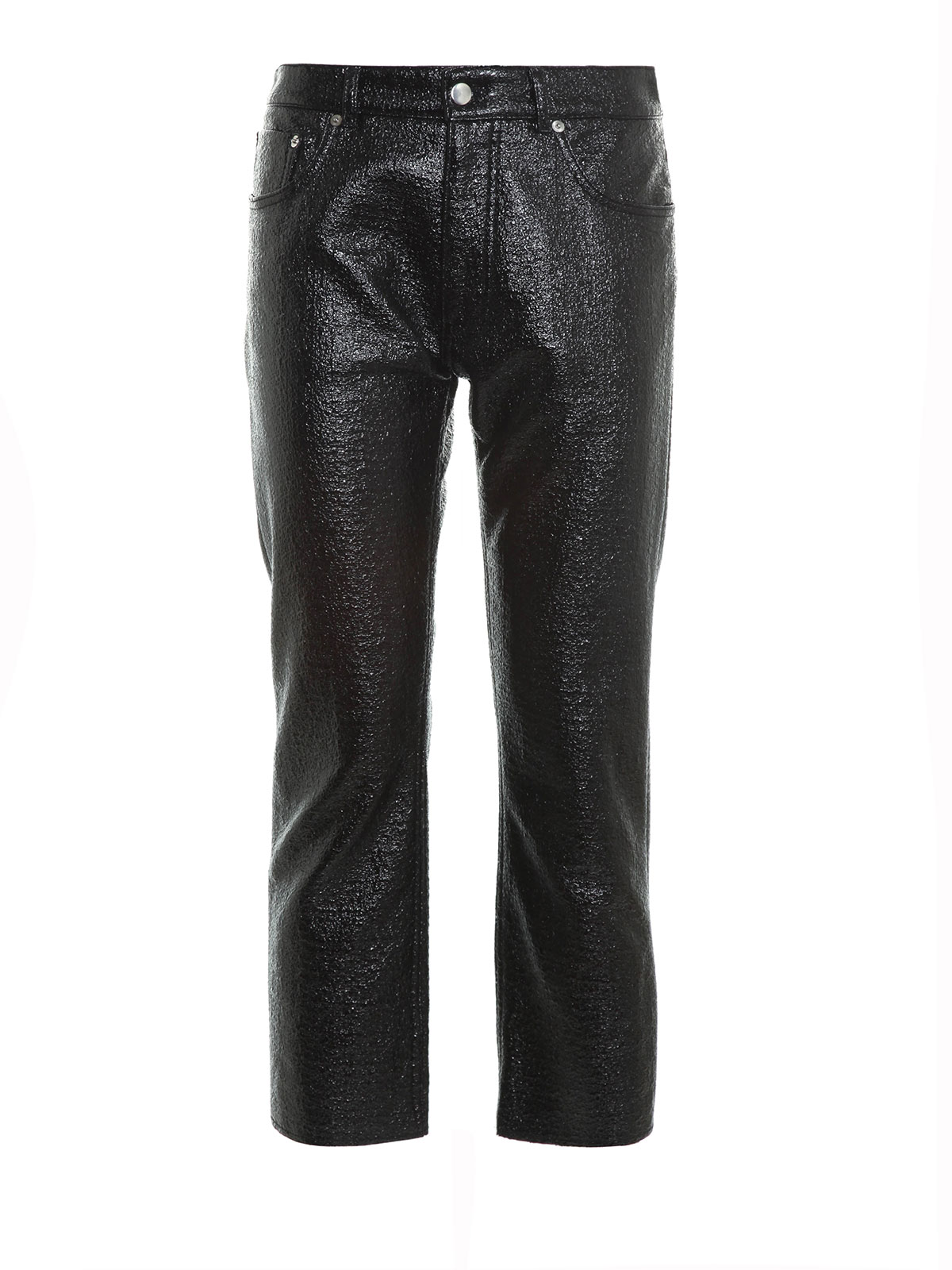 MM6 Maison Margiela レザーパンツ レディース - 黒|S32LA0120S45450900