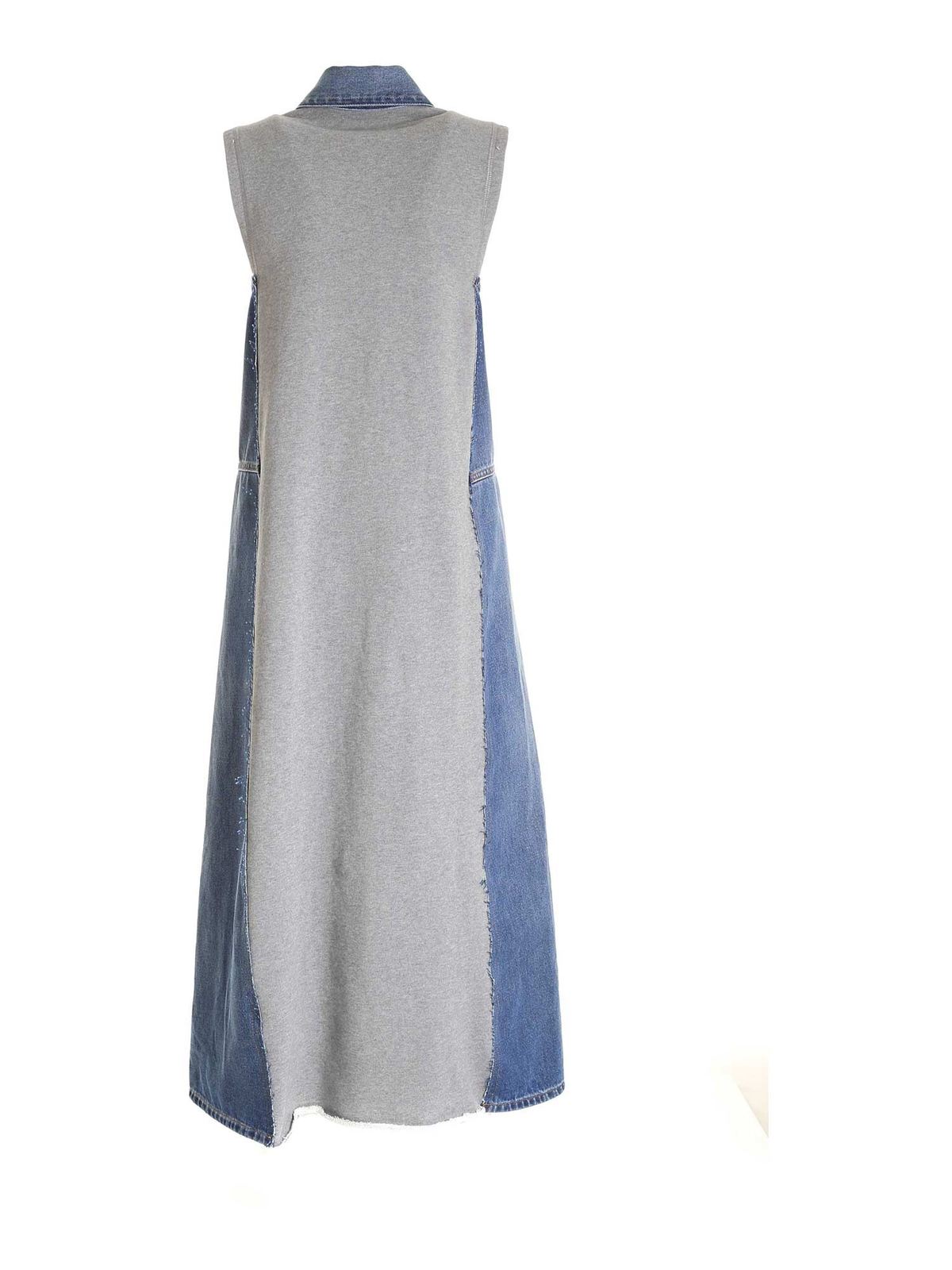 MM6 Maison Margiela Sleeveless denim shirt dress|S525CT0606STN984961 MM6 Maison Margiela Sleeveless denim shirt dress|S525CT0606STN984961