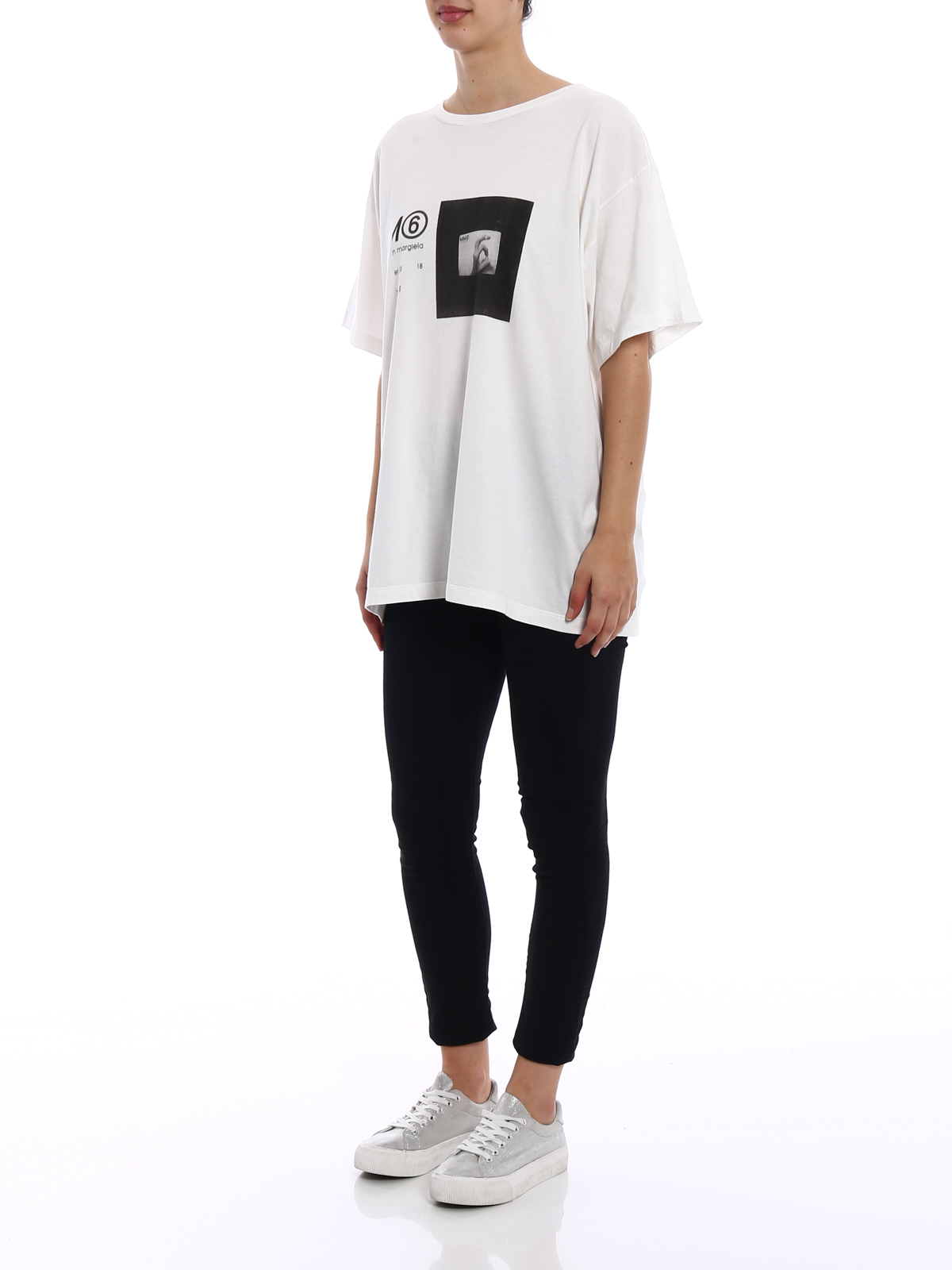 mm6 maison margiela tシャツ MAISON MARGIELA Tシャツ S50GC0684 S22816 ロゴT (Maison