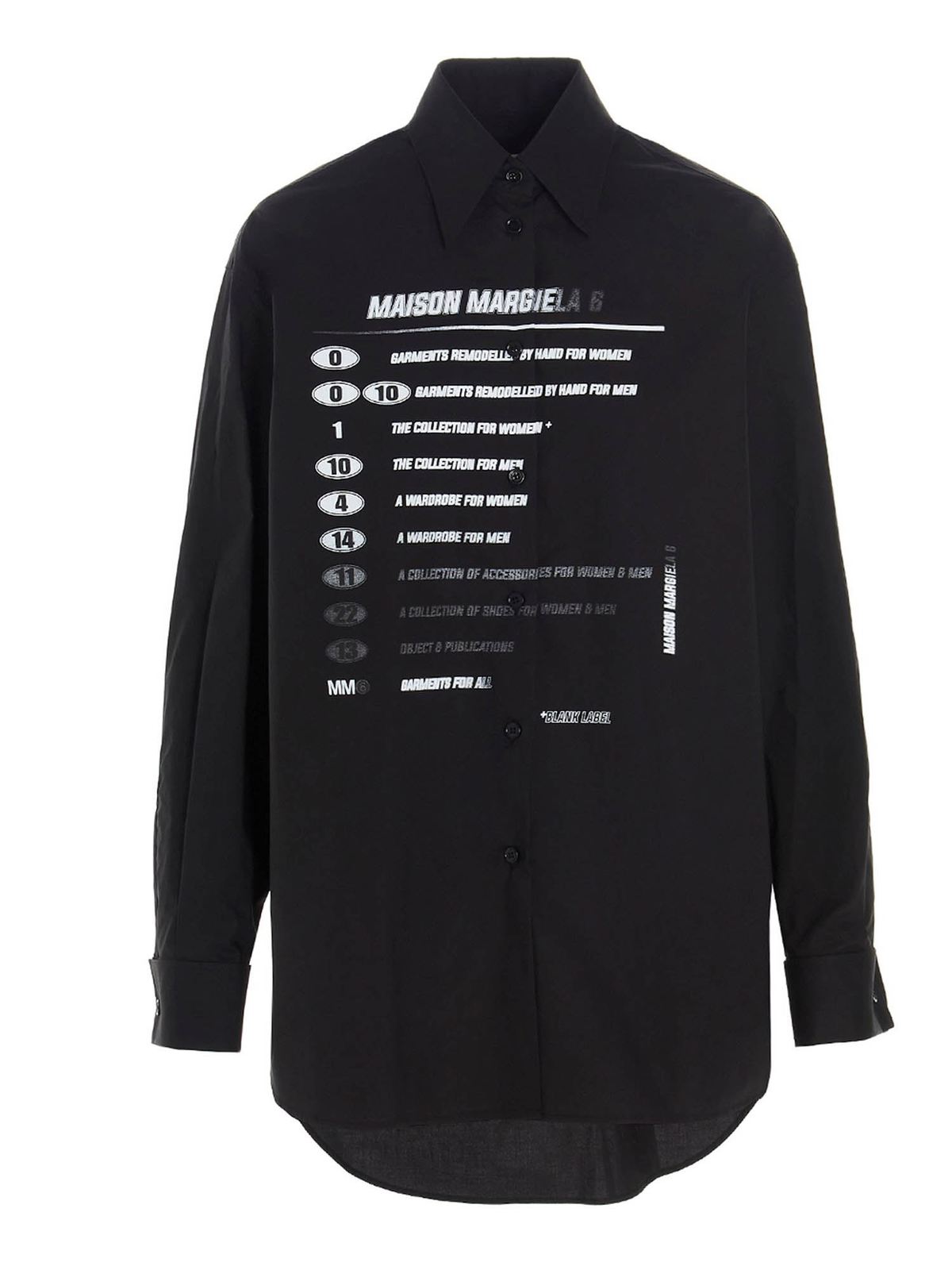 Chemises MM6 Maison Margiela Chemise Noir S52DL0149S47294900