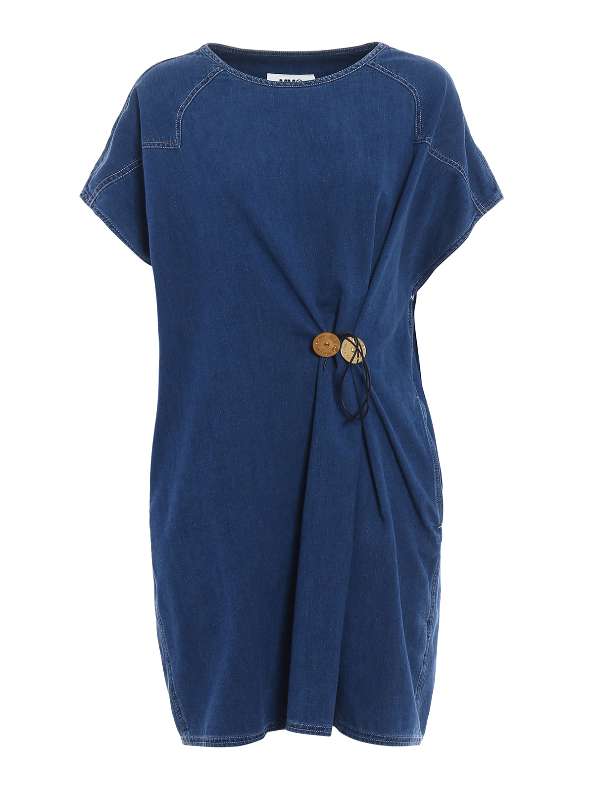 MM6 Maison Margiela Light denim egg-shape dress|S52CT0309S30517507