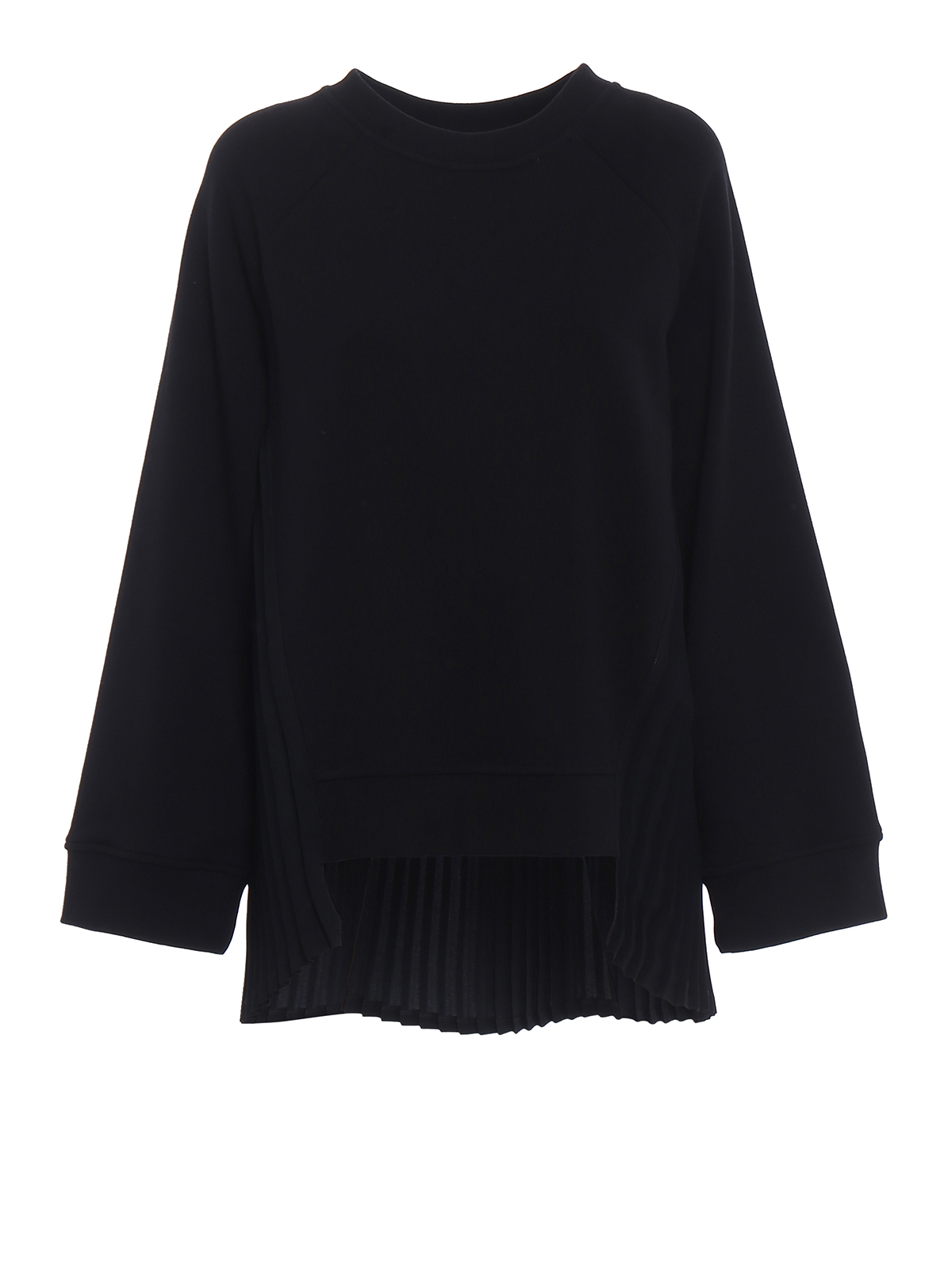 トップス MM6 MAISON MARGIELA OVER SWEAT TOPS MM6 Maison Margiela: Blue Spliced Logo Sweatshirt | SSENSE