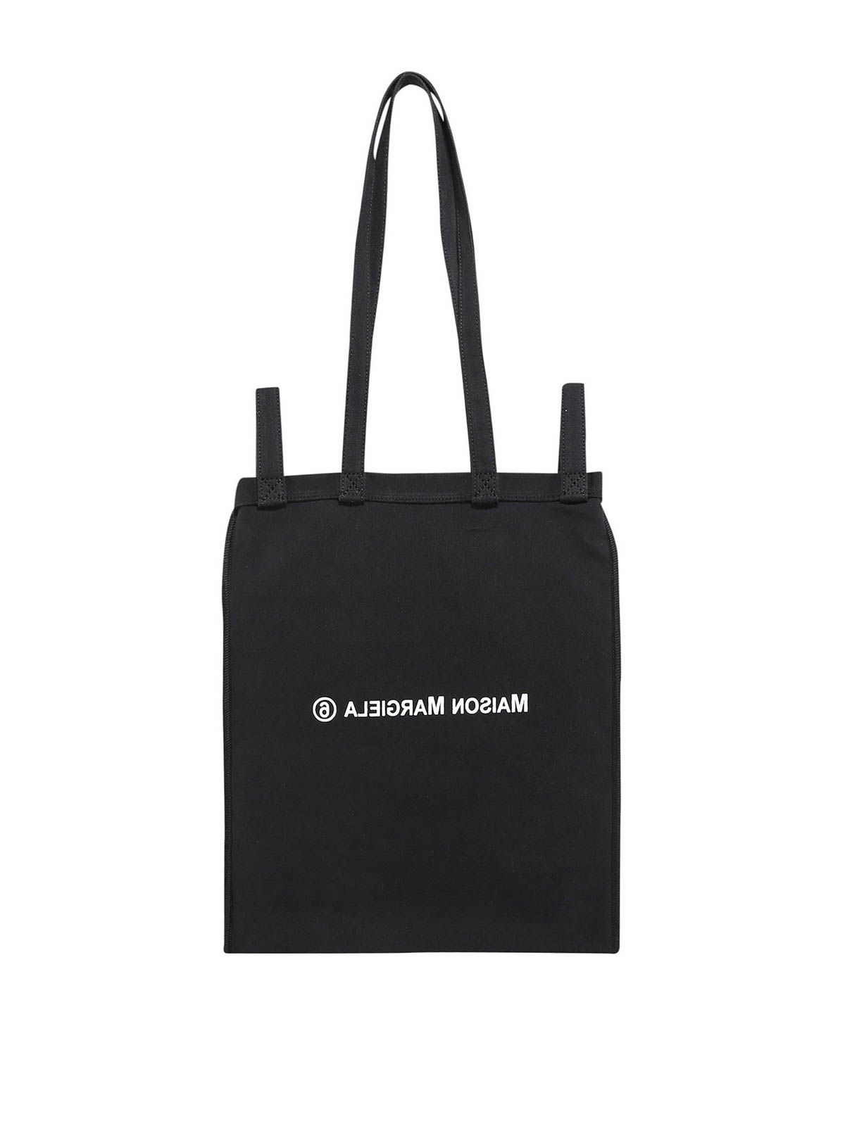 MM6 Maison Martin Margiela ブラックトートバッグ MM6 Maison Margiela トートバッグ - 黒|S54WC0122P3631T8013