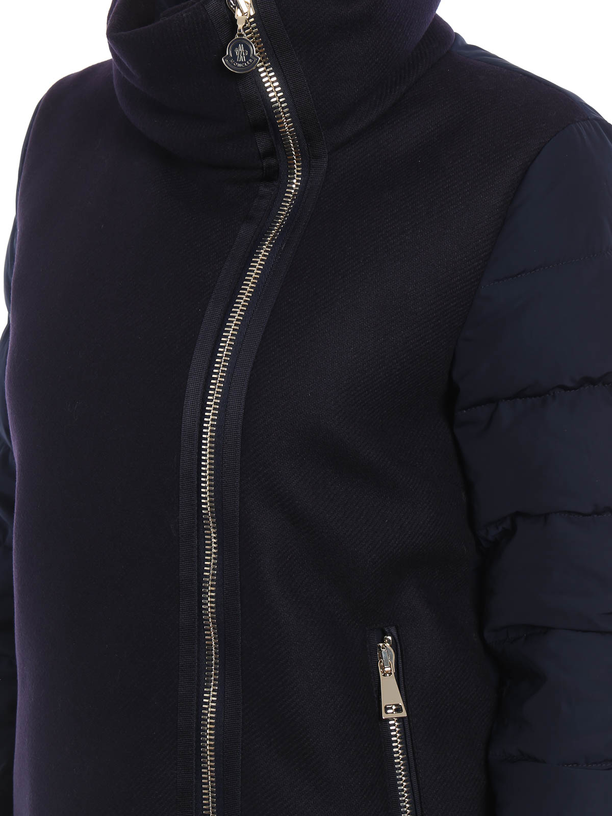 Moncler Aglaia wool and nylon short coat|B2093498048057522778