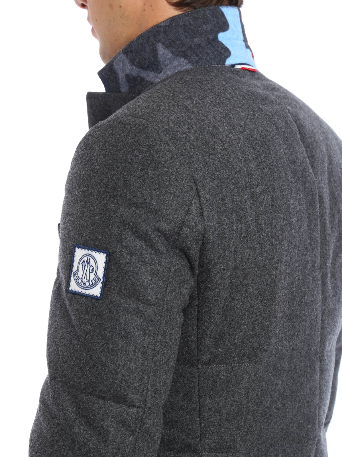 Moncler Blazer-inspired padded jacket - Grey | B2391300790310096955