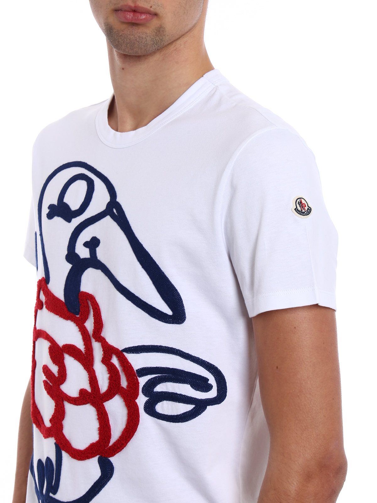 T shirts Moncler Iconic gander pattern cotton Tee