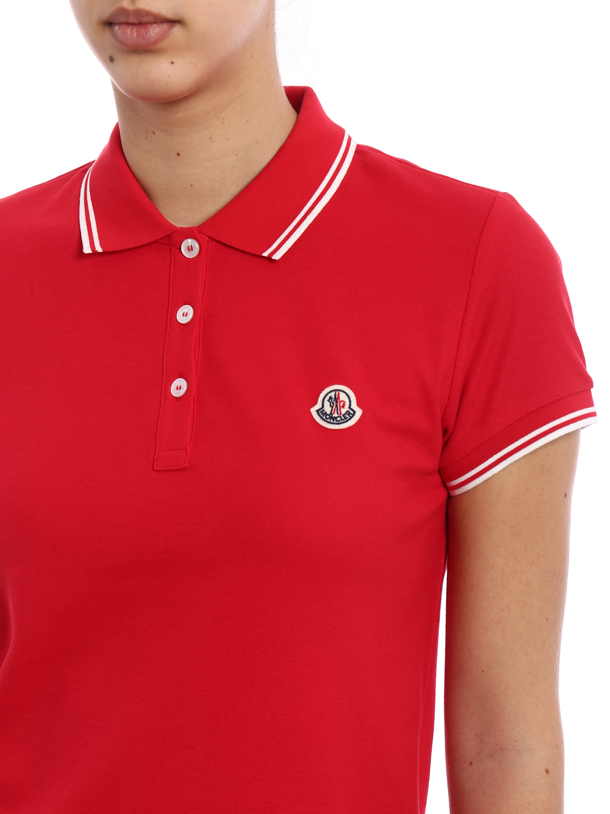 Moncler ポロシャツ - 赤 - レッド|D109383860008466745B