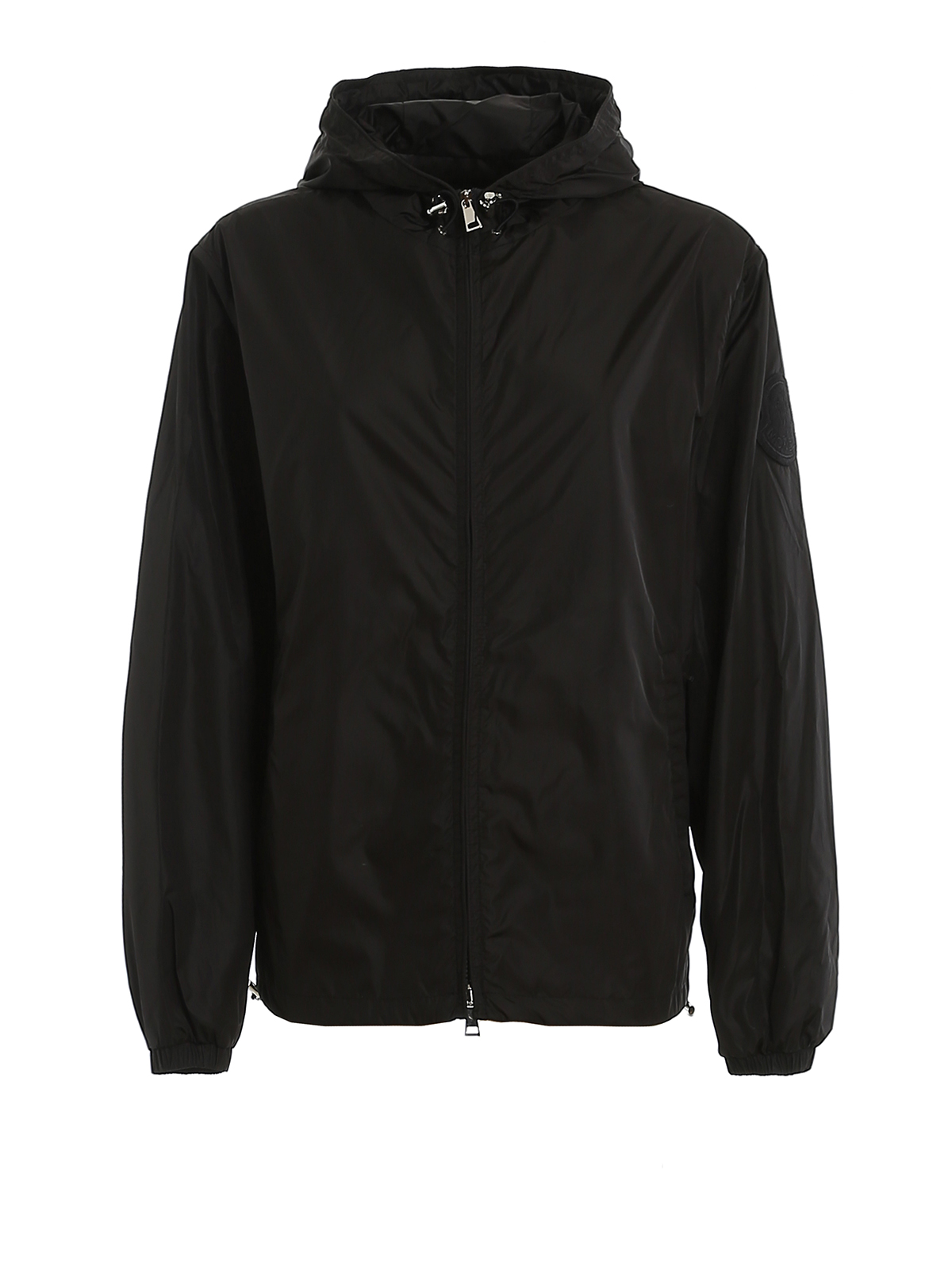 Casual jackets Moncler - Alexandrite hooded black windbreaker