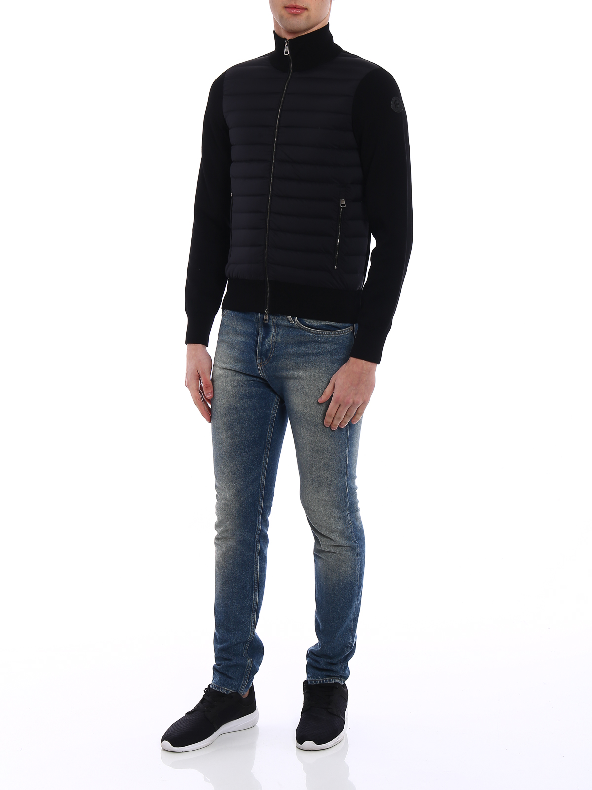 Cardigans Moncler - Cardigan with padded front - D1091940660091116999