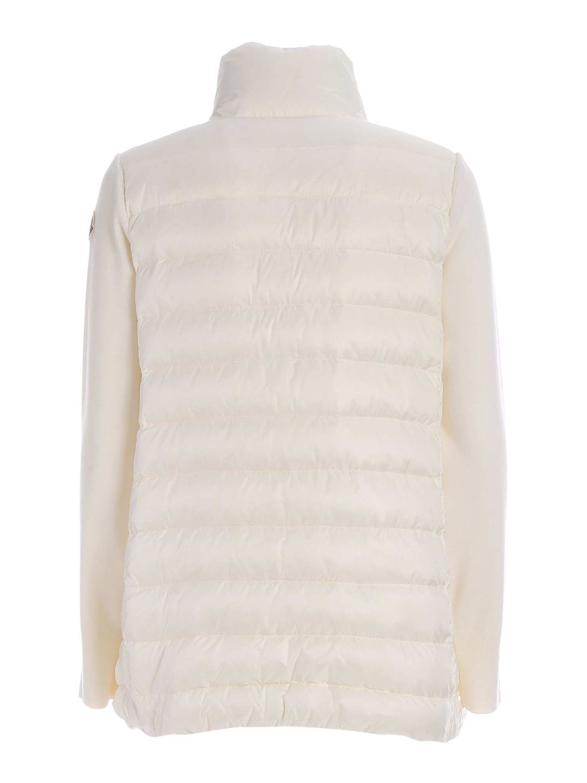 美品 MONCLER ホワイト CADIGAN TRICOT Moncler Tricot long cardigan in white - White|9B51200A9018030