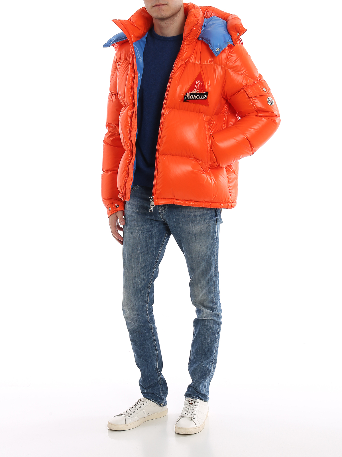 Padded jackets Moncler - Wilson orange puffer jacket - E2091419100568950326