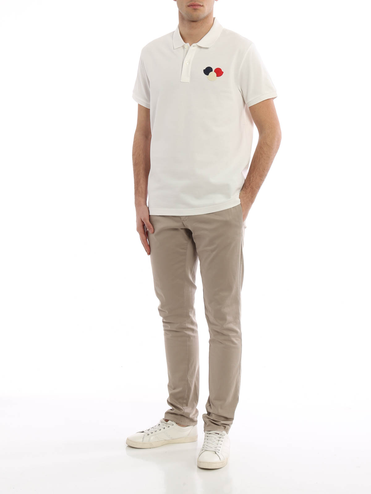 Moncler ポロシャツ メンズ - 白|C1091831880084556004