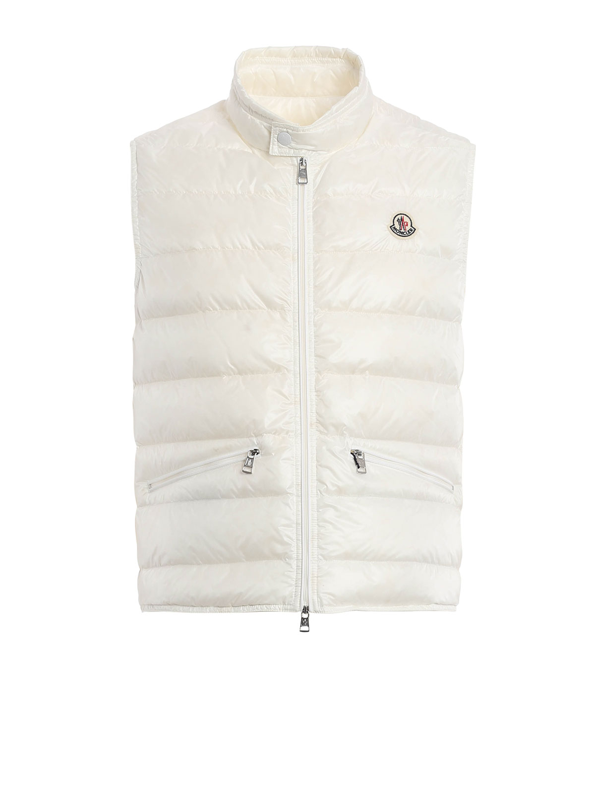 ブルゾン Moncler White Padded Waistcoat Moncler Gui padded waistcoat - White - Men